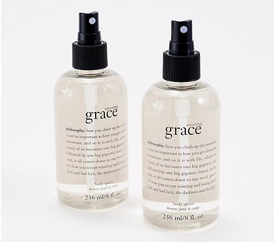 philosophy grace fragrance body spritz 8 oz duo