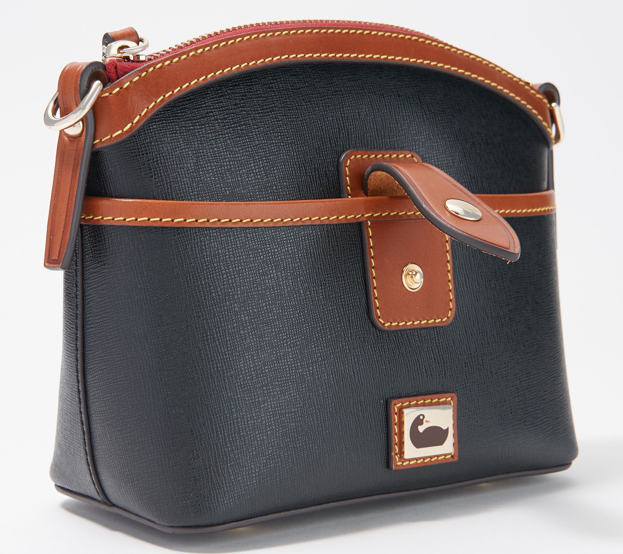 dooney & bourke camden saffiano domed satchel