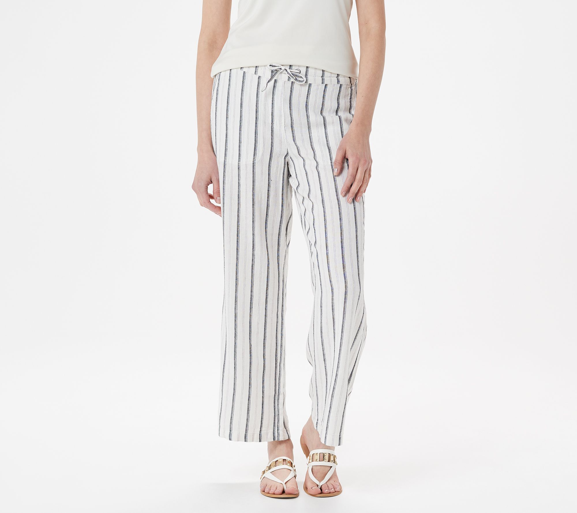 petite linen pants