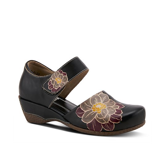 L'Artiste by Spring Step Leather Mary Janes - Gloss-Lilipad