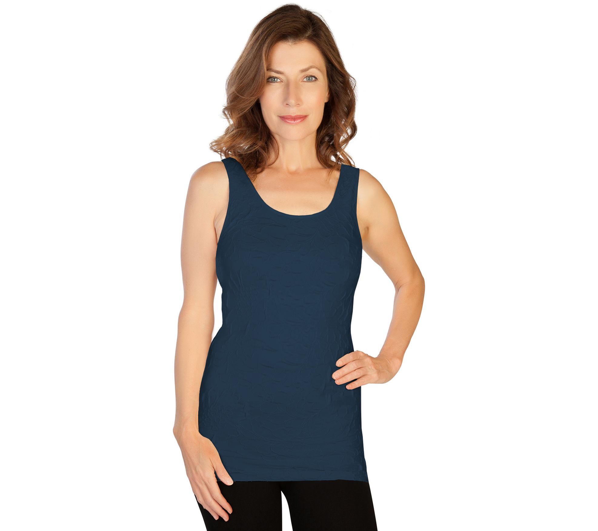 Skinnytees Missy Floral Eyelet Tank