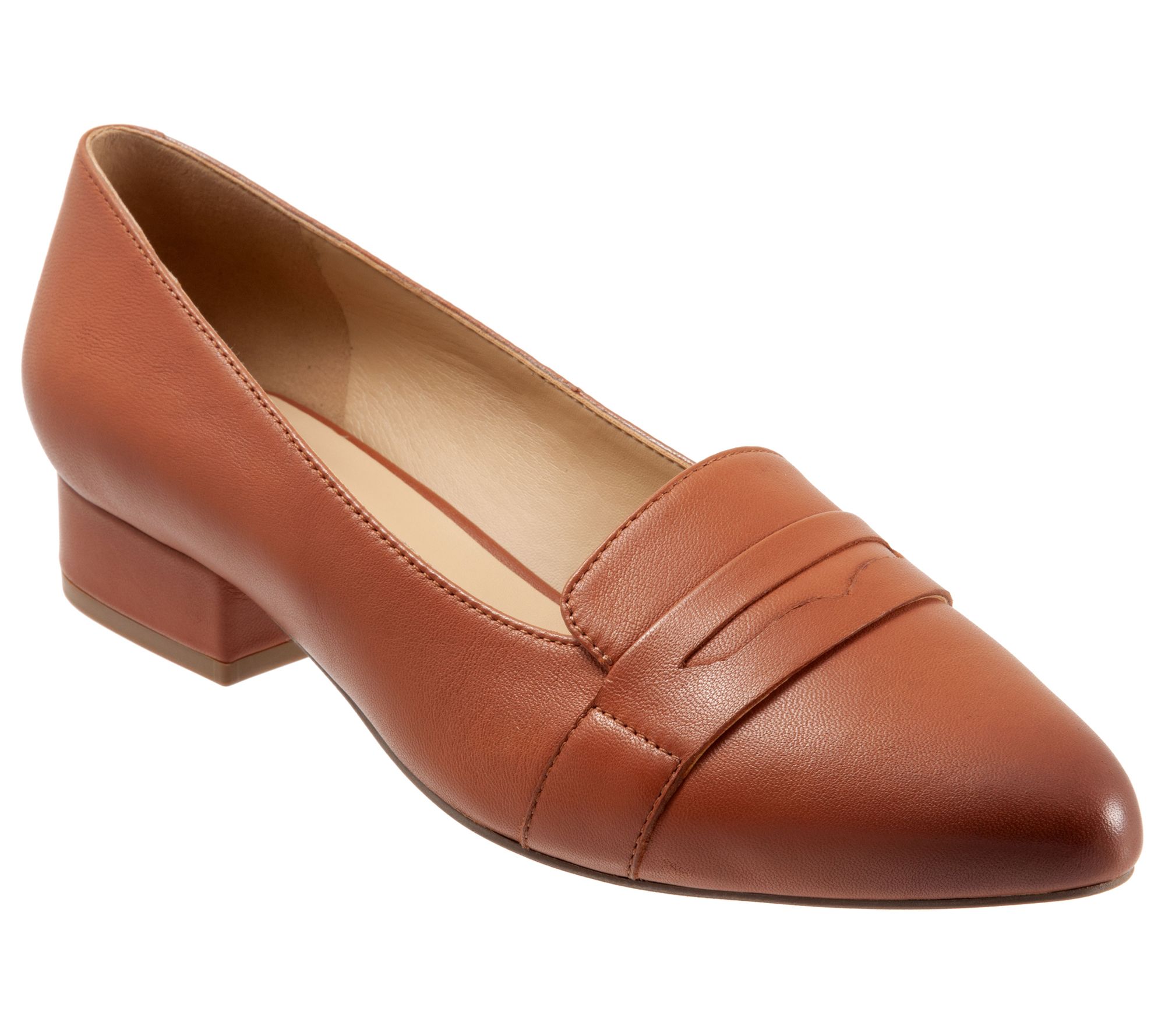 Trotters Pointy Toe Leather Pumps - Joelle