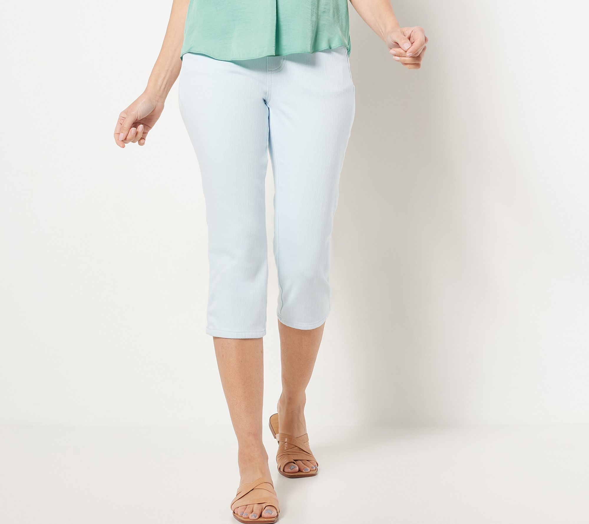 "As Is" Belle by Kim Gravel Regular Flexibelle Capri Jeans