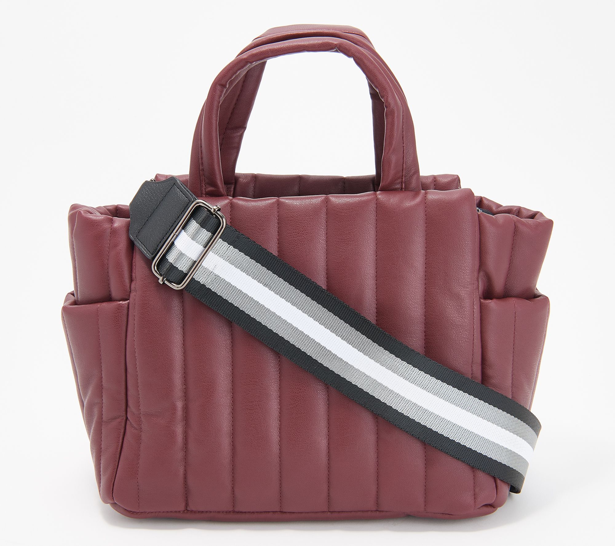 "As Is" Think Royln Faux Leather Tote with Removable Strap - Paxton