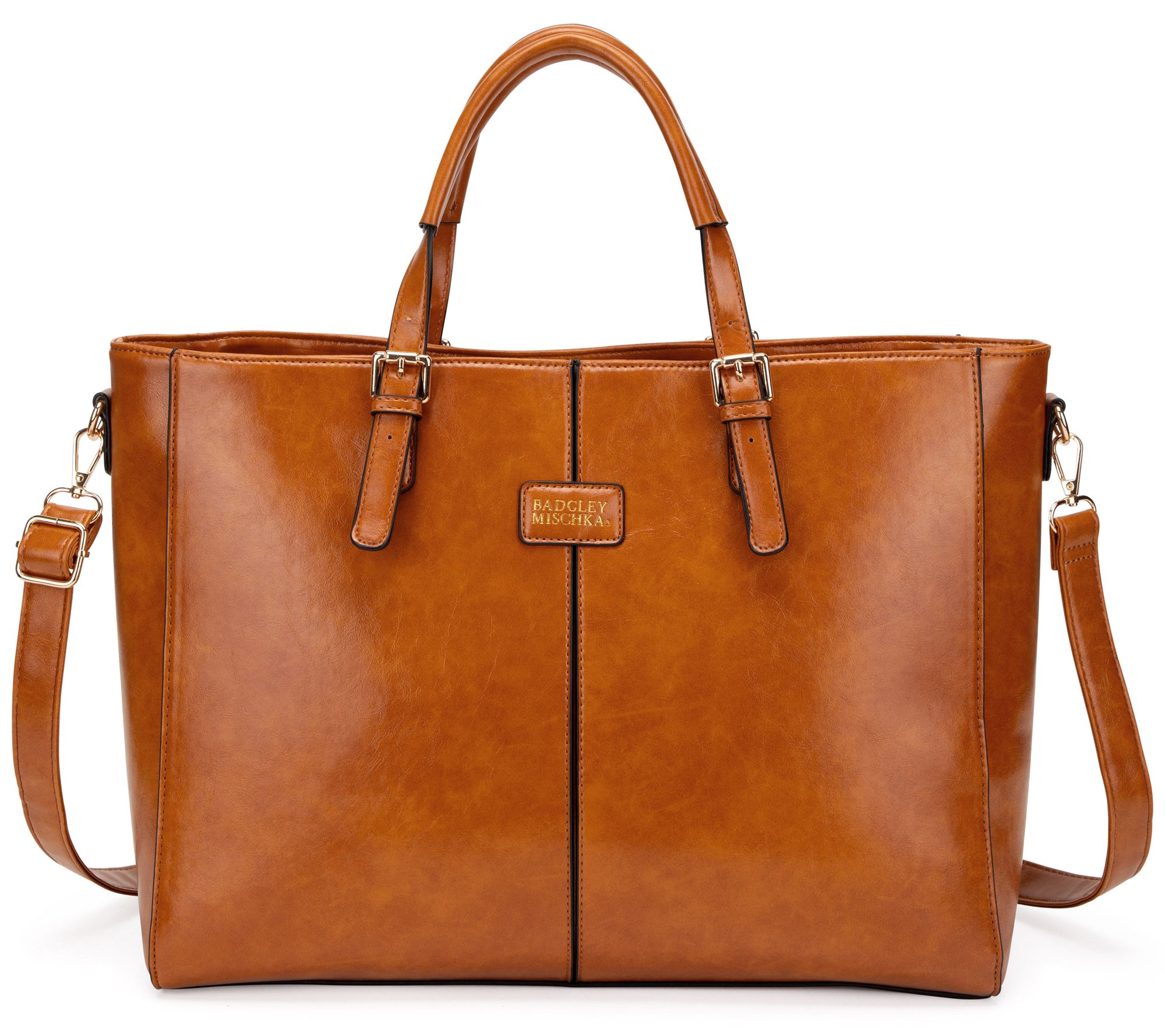 Badgley Mischka Julia Tote Weekender Travel Bag - Tan