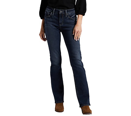 Silver Jeans Co. Elyse Mid-Rise Slim Bootcut Jeans - QVC.com