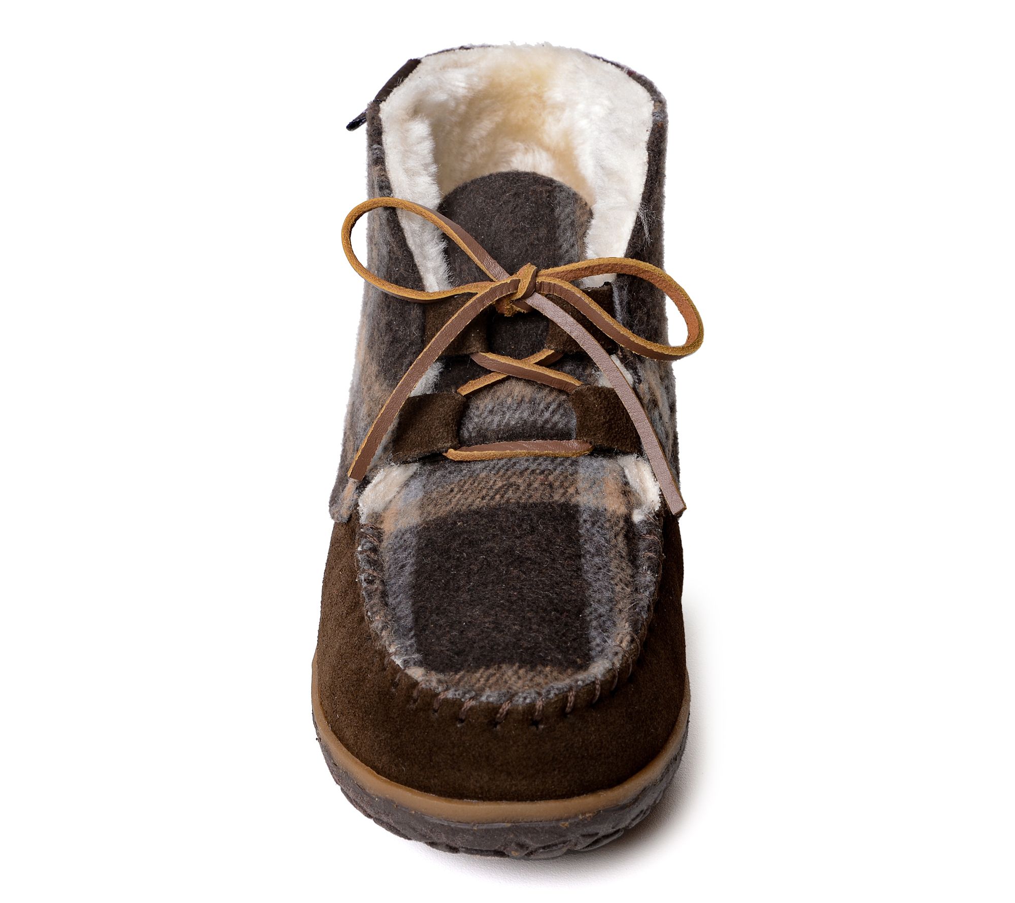 Minnetonka Women's Torrey Slipper Booties - QVC.com