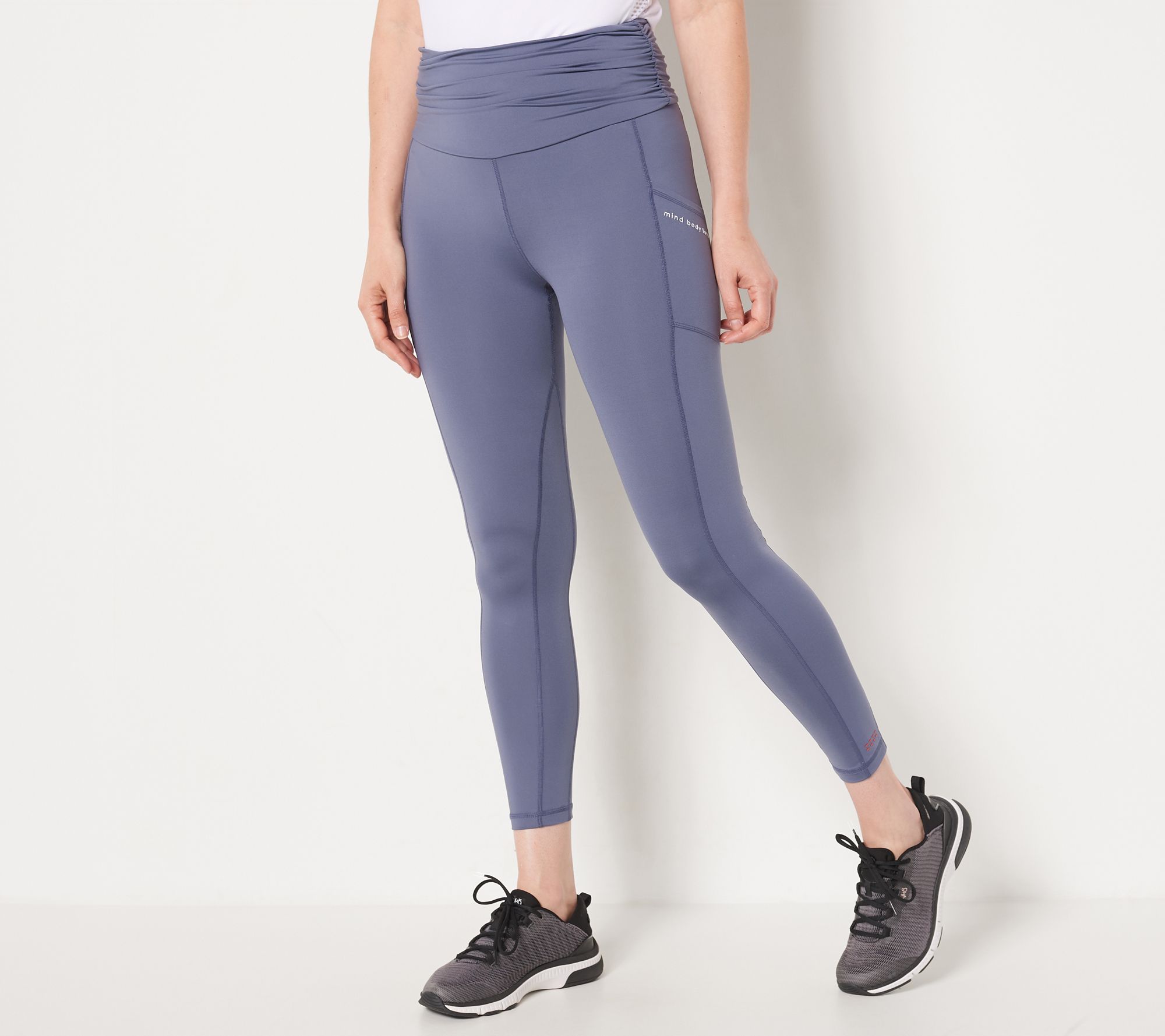 As Is MIND BODY LOVE by Peace Love World Regular Ruched Legging 