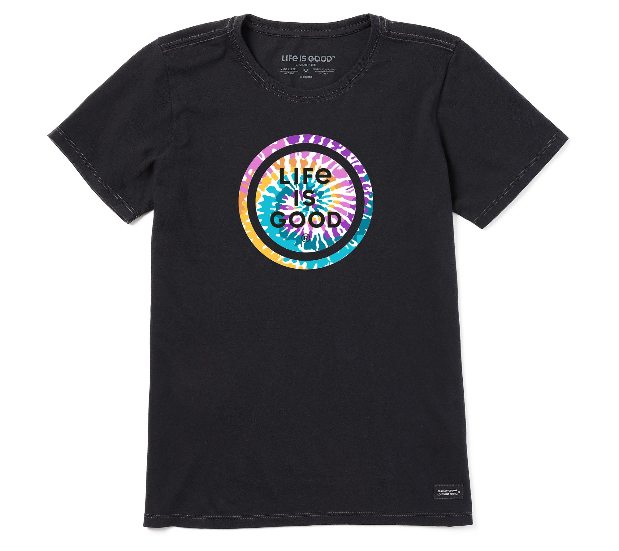 Life is Good Women's Tie Dye Coin Crusher Knit Tee