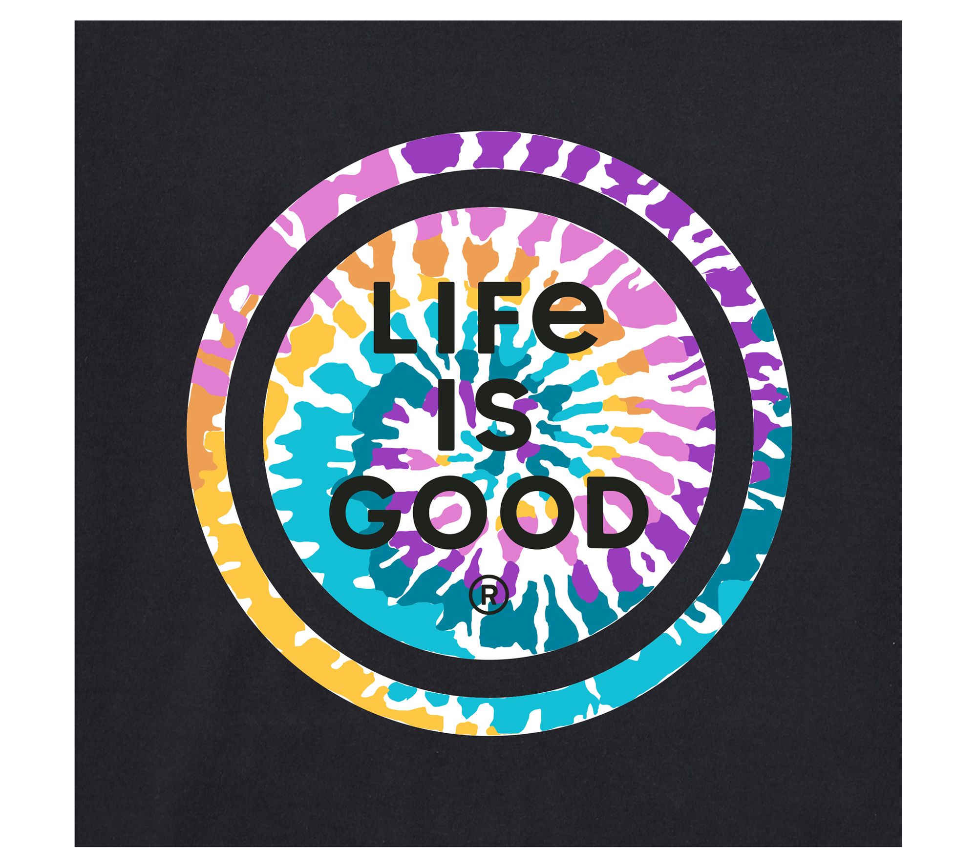 Life is Good Women's Tie Dye Coin Crusher Knit Tee