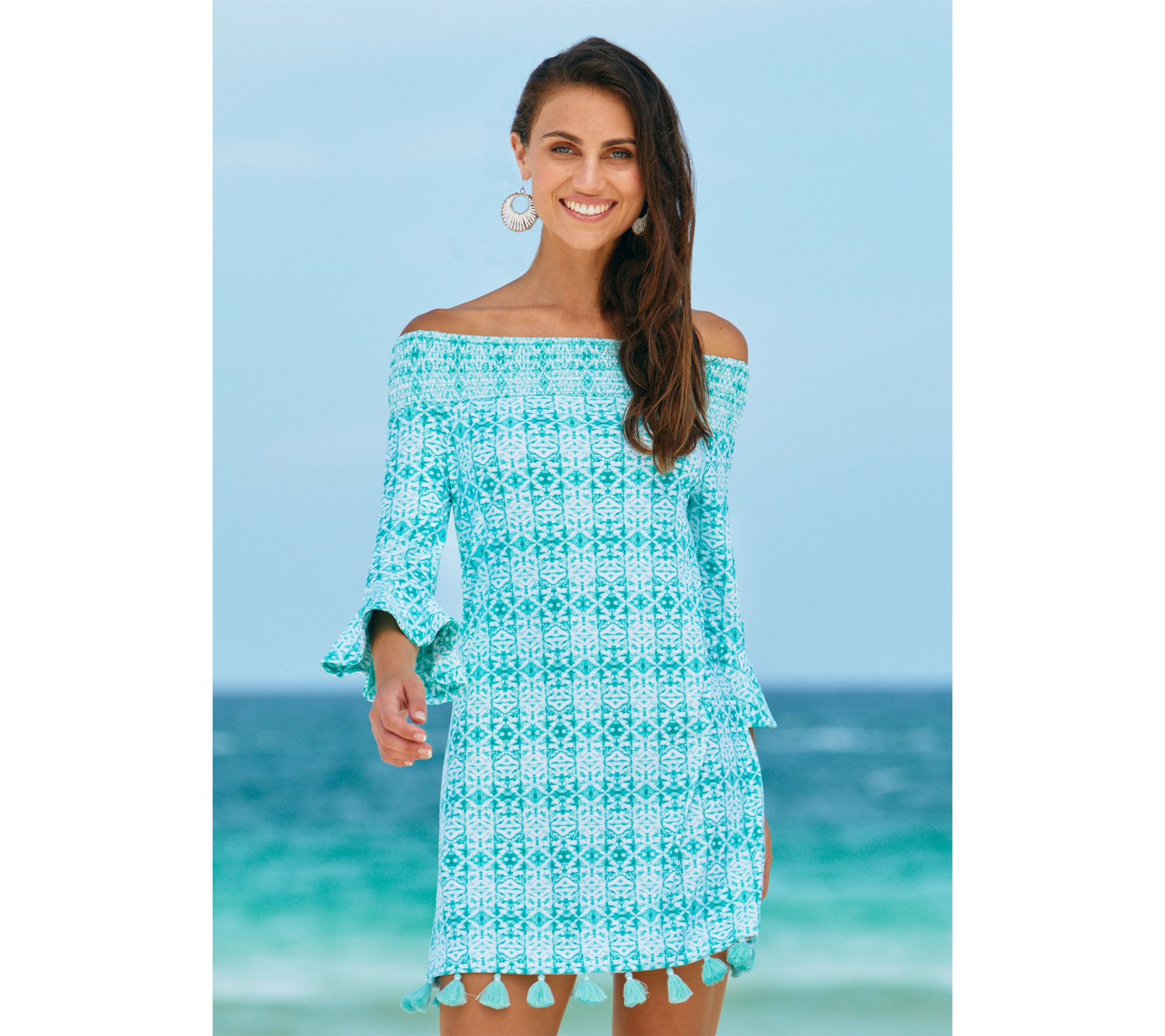 Cabana life off discount the shoulder dress