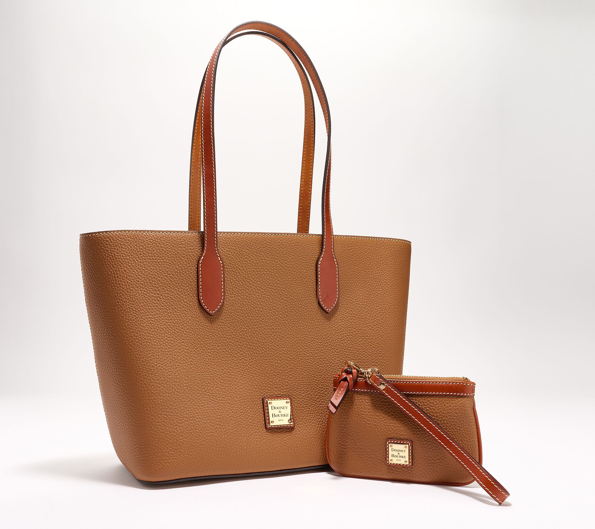 Dooney & Bourke Pebble Leather Tote with Medium Wristlet