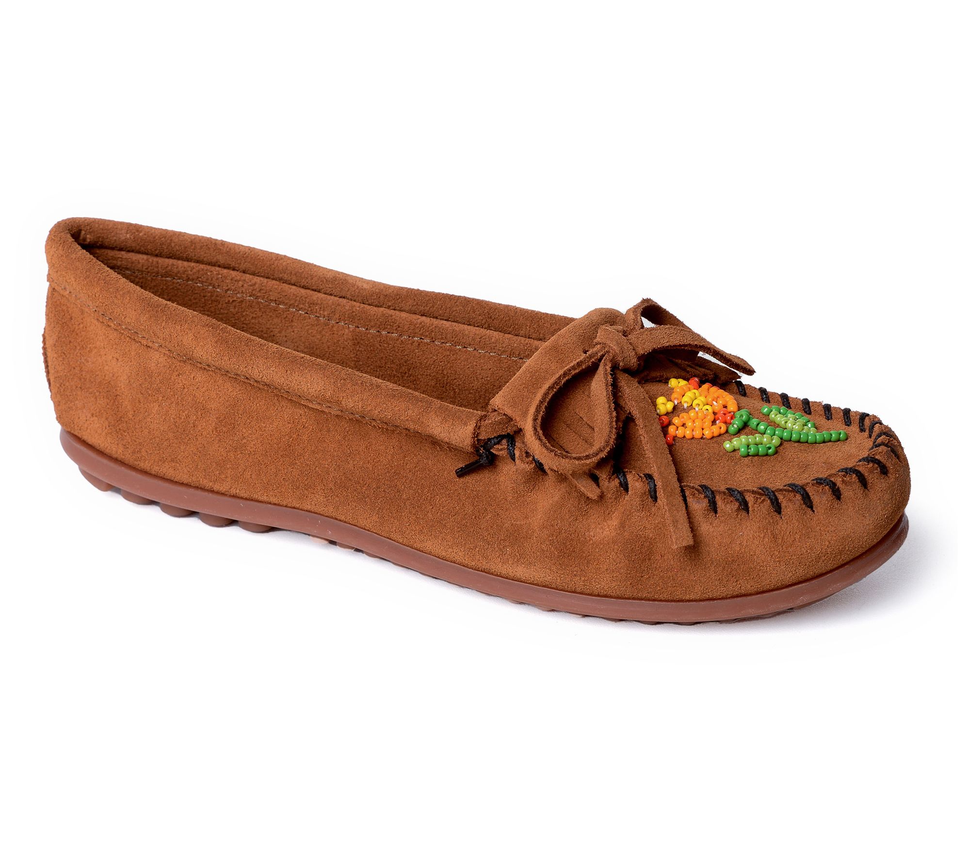 Minnetonka Women's Beaded Moccasin- Ziigwan Waaigwan