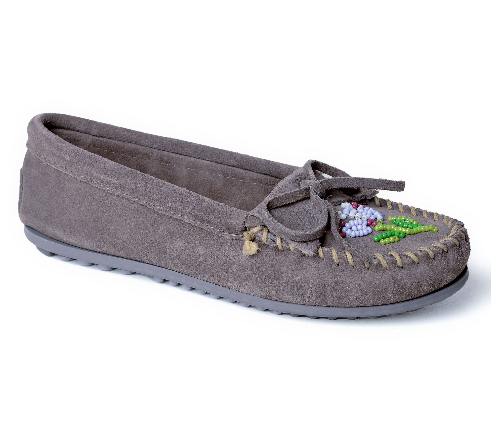 Minnetonka Women's Beaded Moccasin- Ziigwan Waaigwan