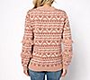 Susan Graver Intarsia Sweater with Fringe Detail, 1 of 3