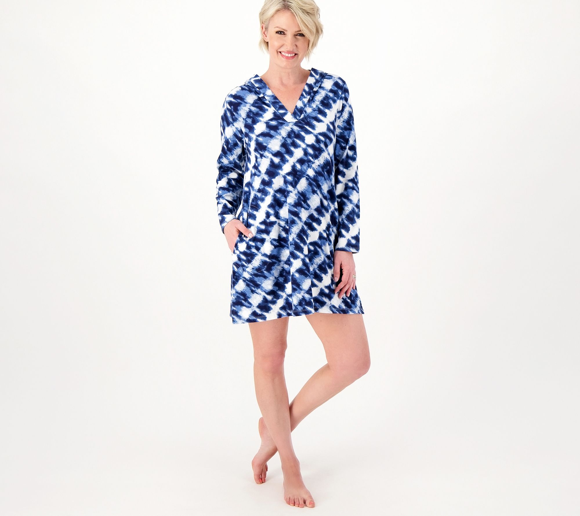 "As Is" Lands' End V-Neck Cover-Up Dress