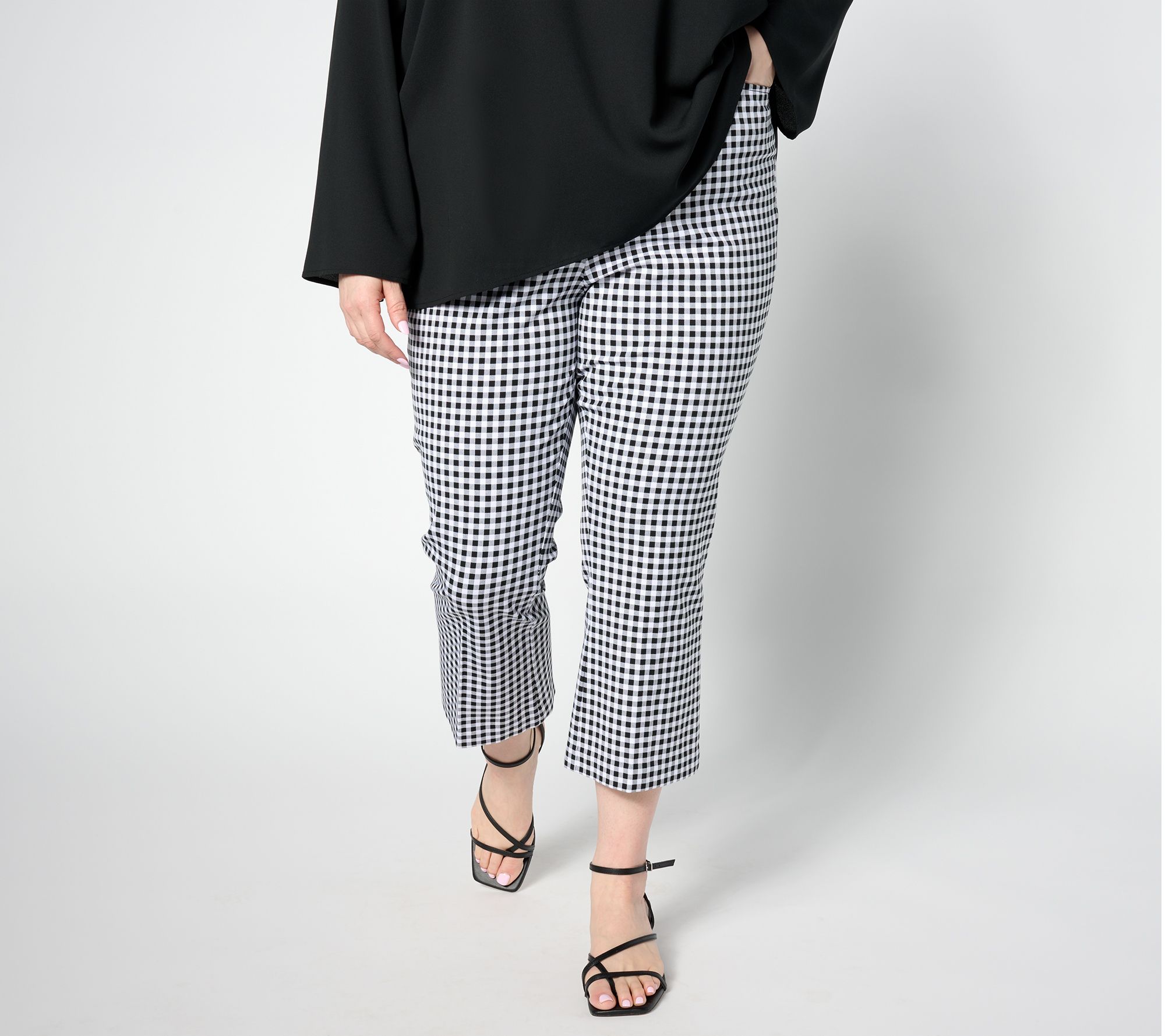Isaac Mizrahi Live! Tall 24/7 Stretch Baby Bootcut Crop Pants
