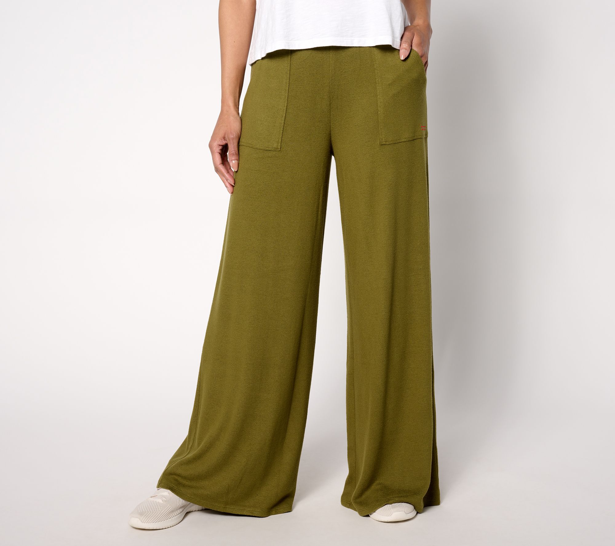 Peace Love World Comfy Petite Pull-On Patch Pocket Pants