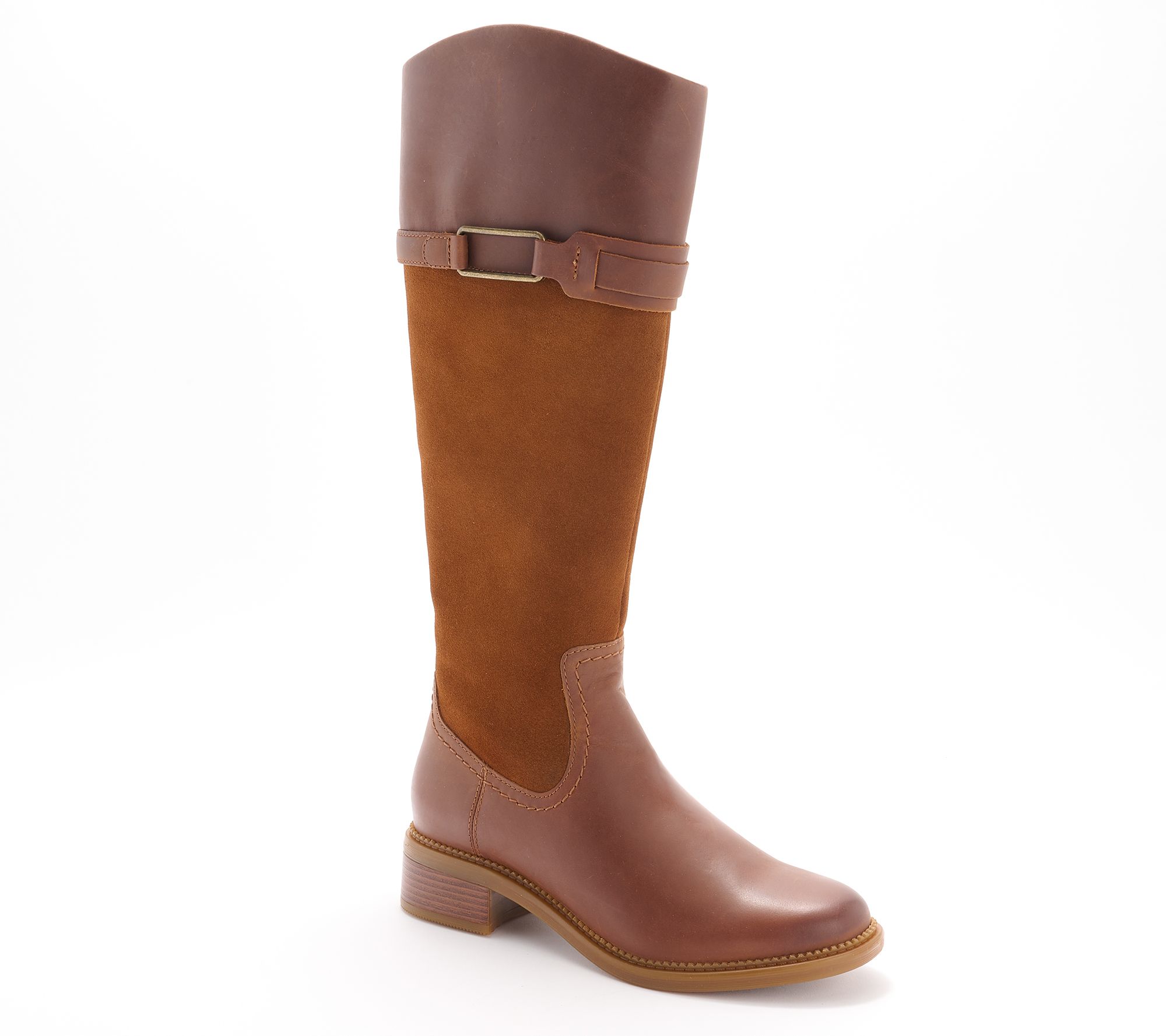 Clarks Collection Leather Tall-Shaft Boots-Maye Carly