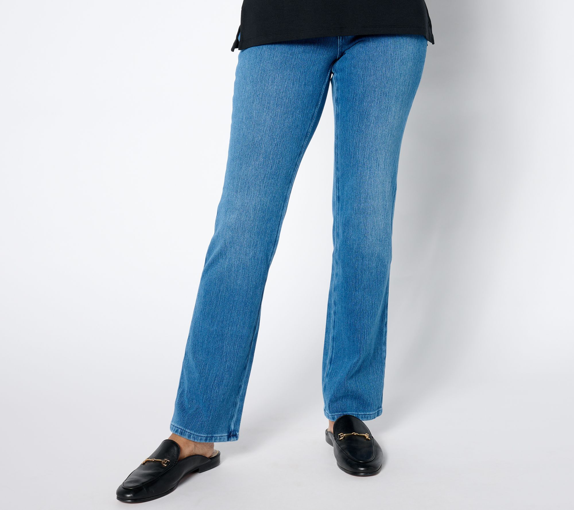 Belle by Kim Gravel Petite Flexibelle Faux Welt Pkt Boot Cut Jean