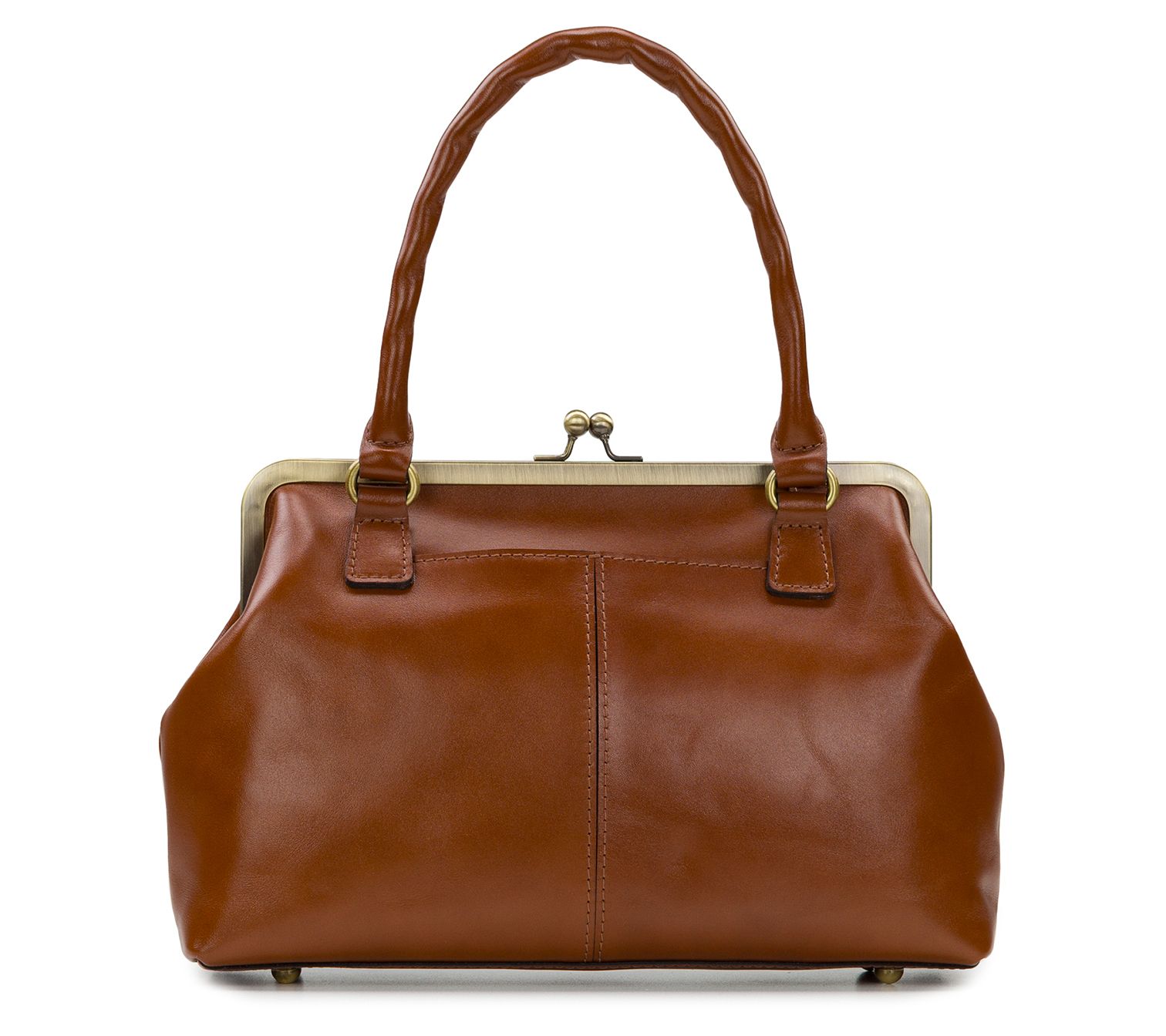 Patricia Nash Rora Frame Leather Satchel w/Crossbody Strap - QVC.com