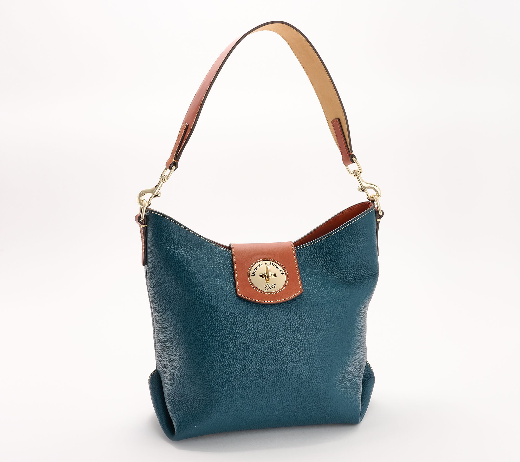 "As Is" Dooney & Bourke Turnlock Leather Large Sac