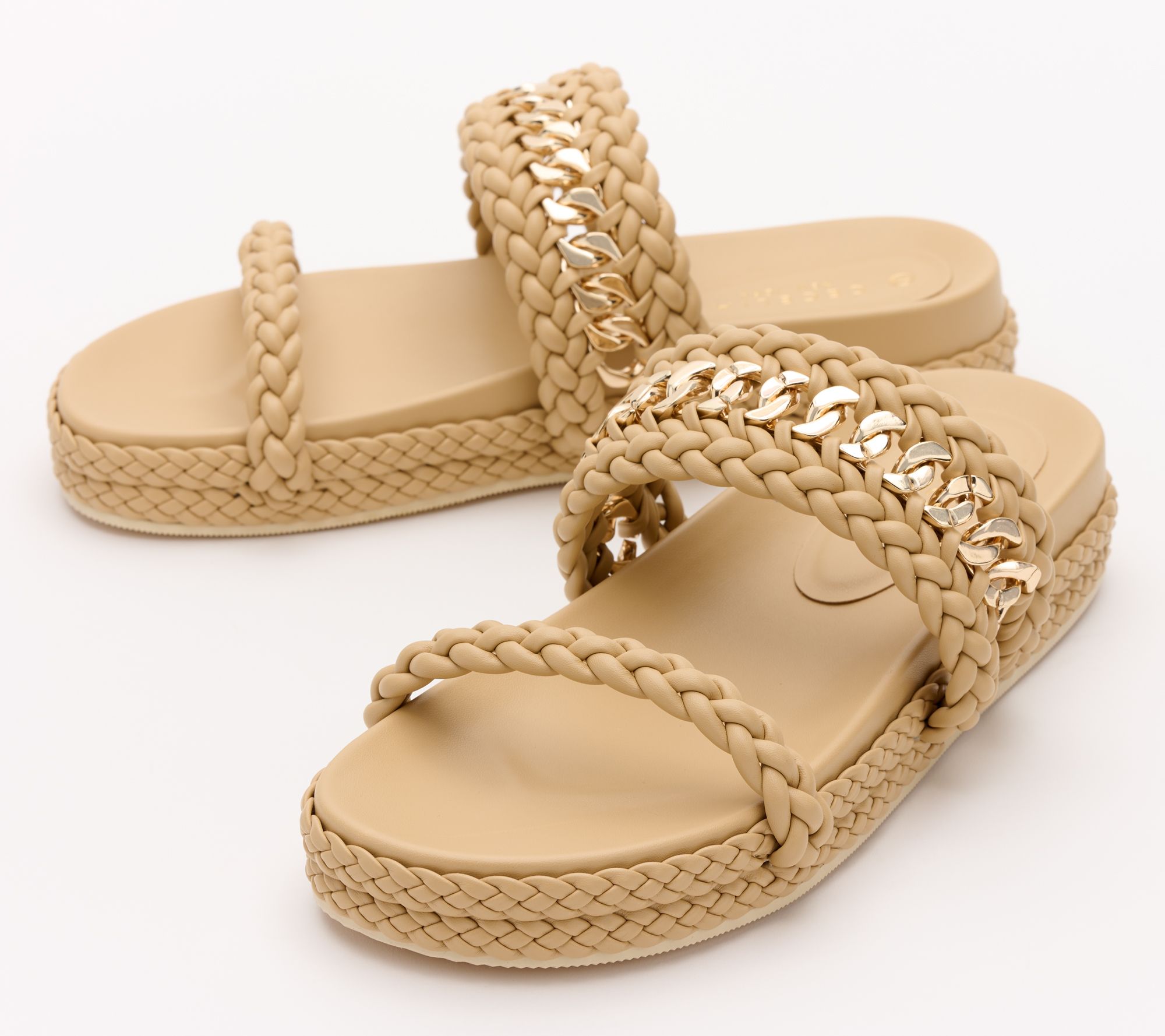 "As Is" Cecelia New York Leather Woven Sandals -Penny