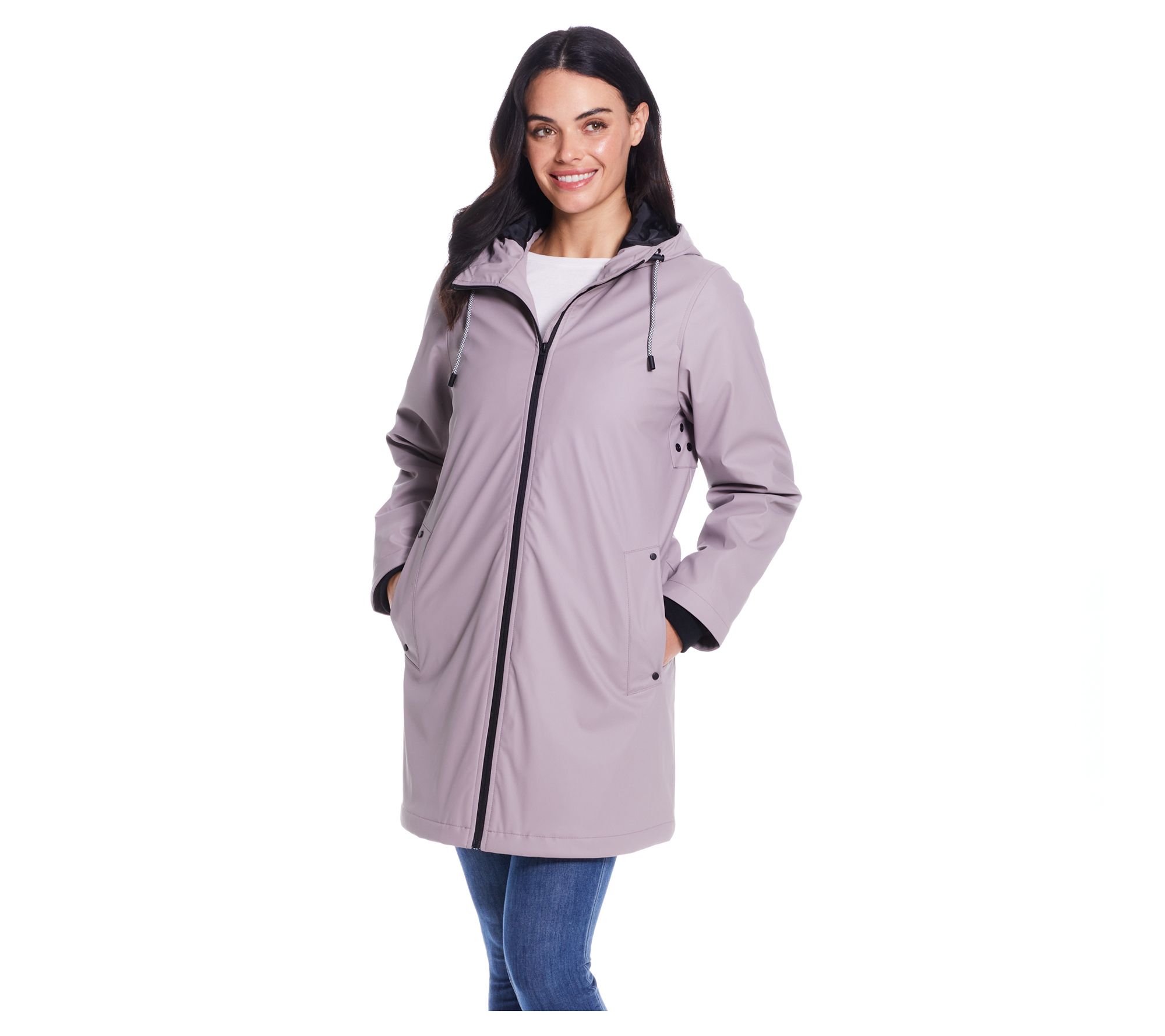 Weatherproof Hooded A-Line Rain Jacket