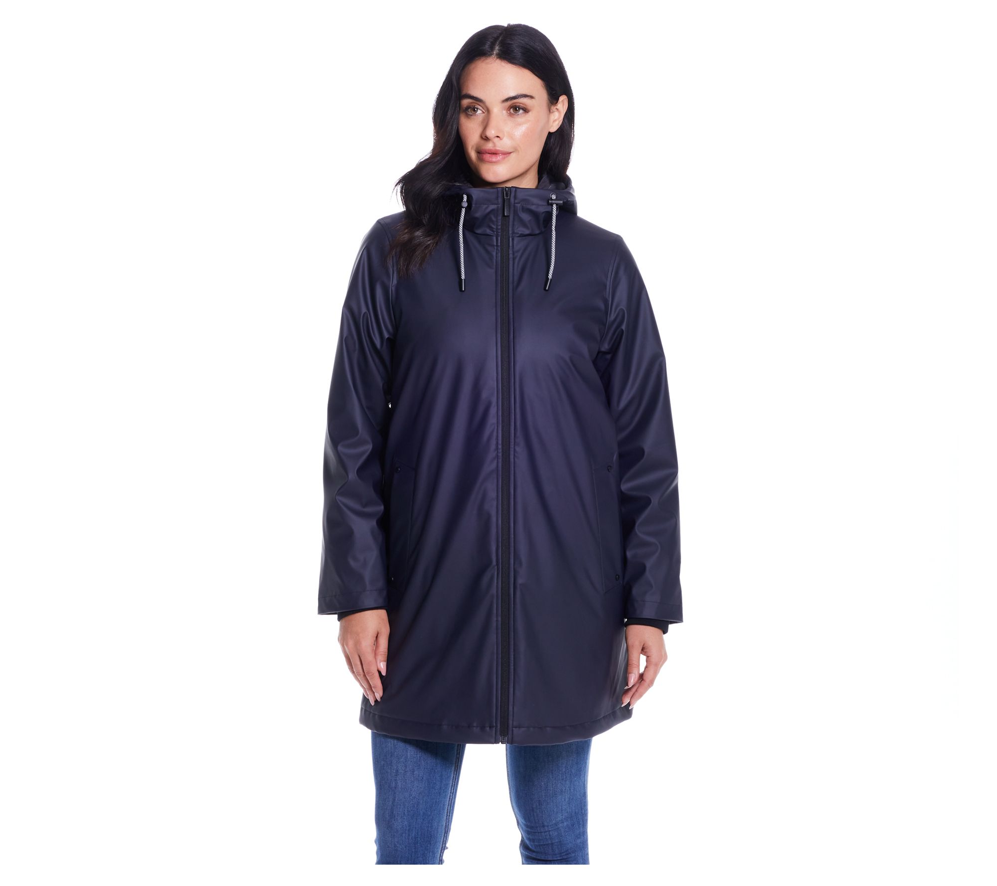 Weatherproof Hooded A-Line Rain Jacket