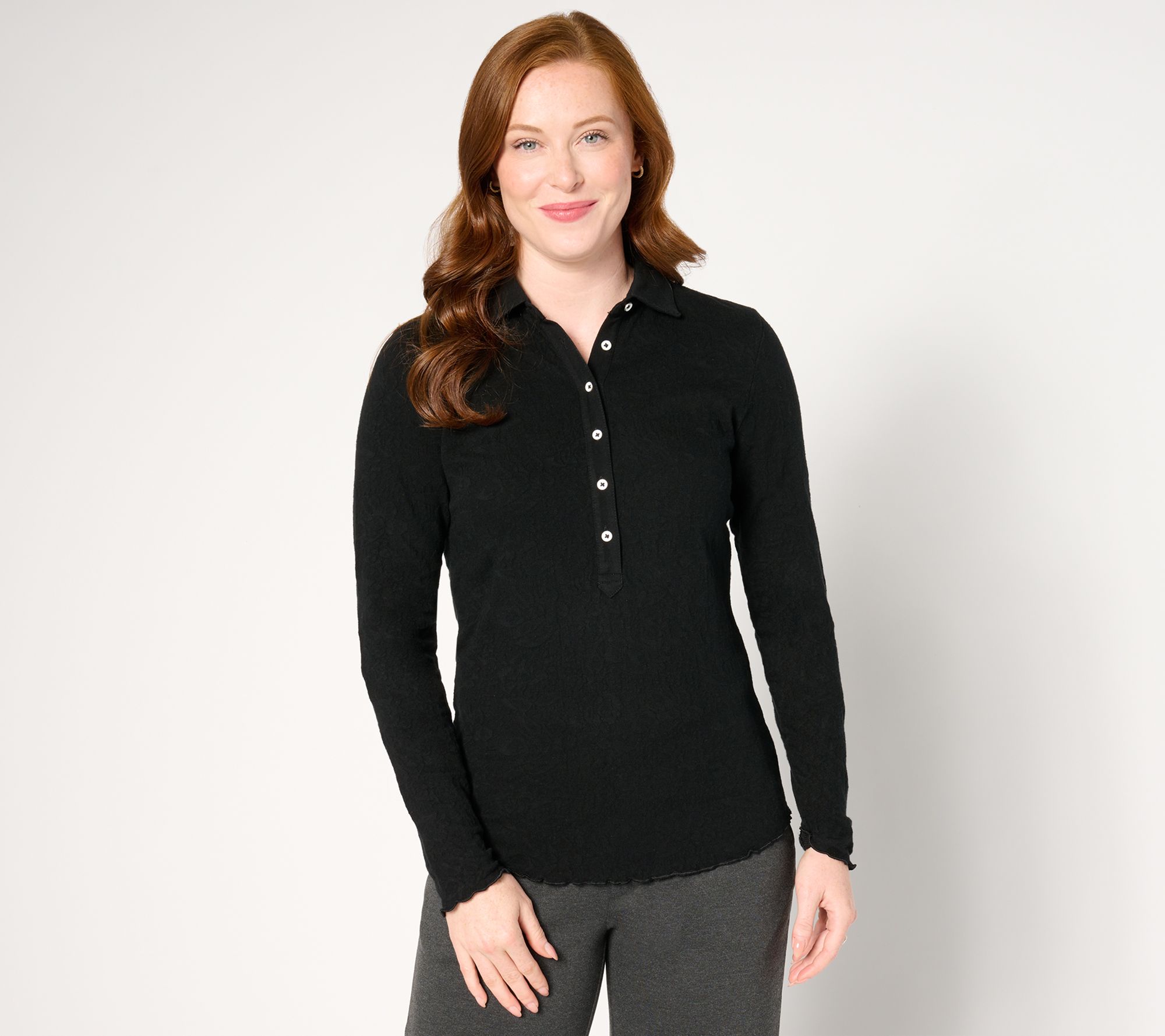 "As Is" NIC+ZOE Lace Knit Collared Top