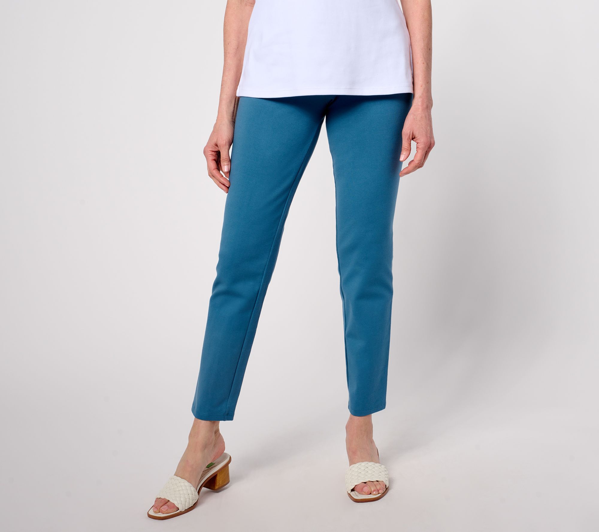 Women with Control Tummy Control 86/14 Petite Slim Leg Pants