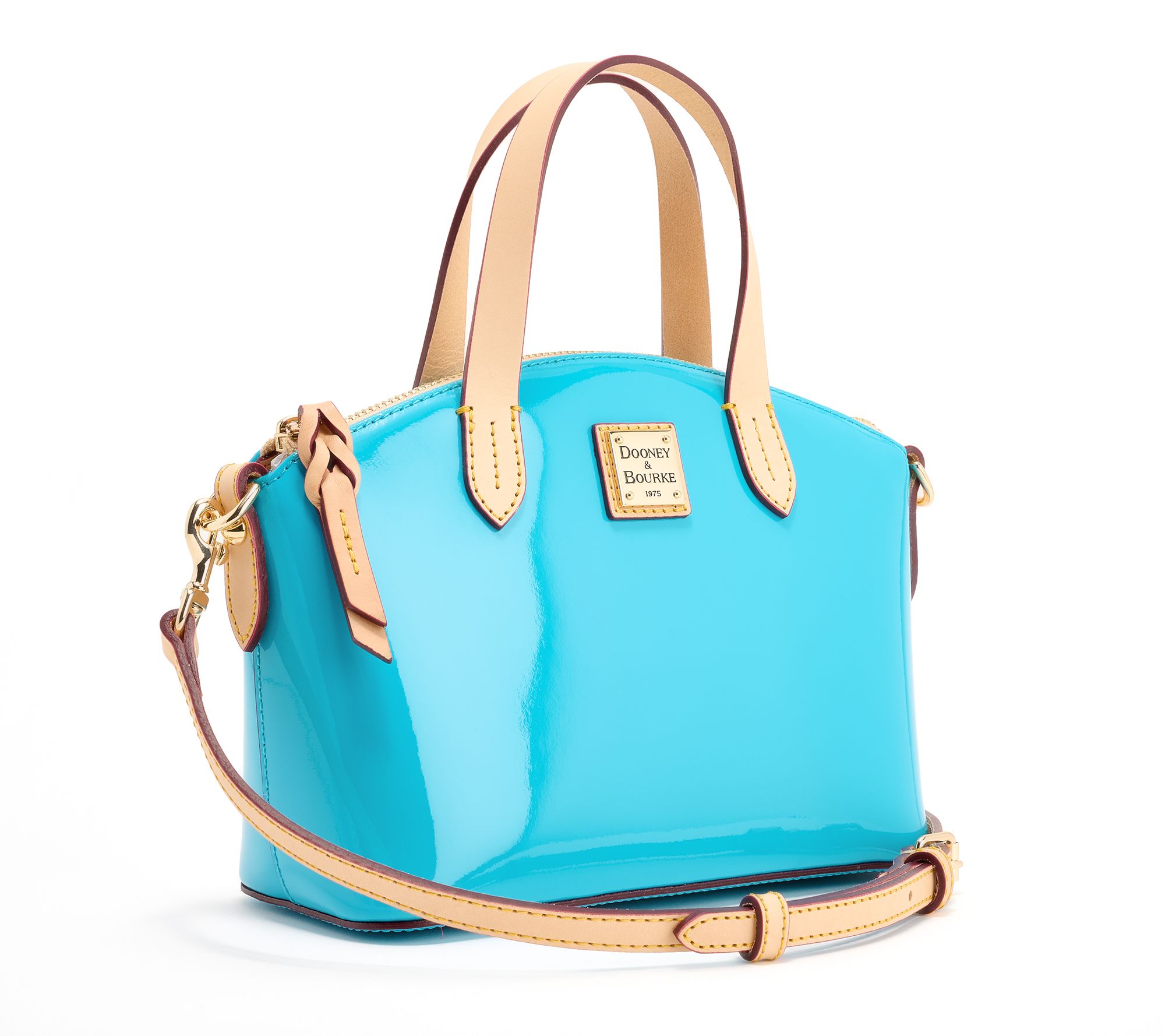  Dooney & Bourke Patent Leather Ruby Bag with Crossbody Strap