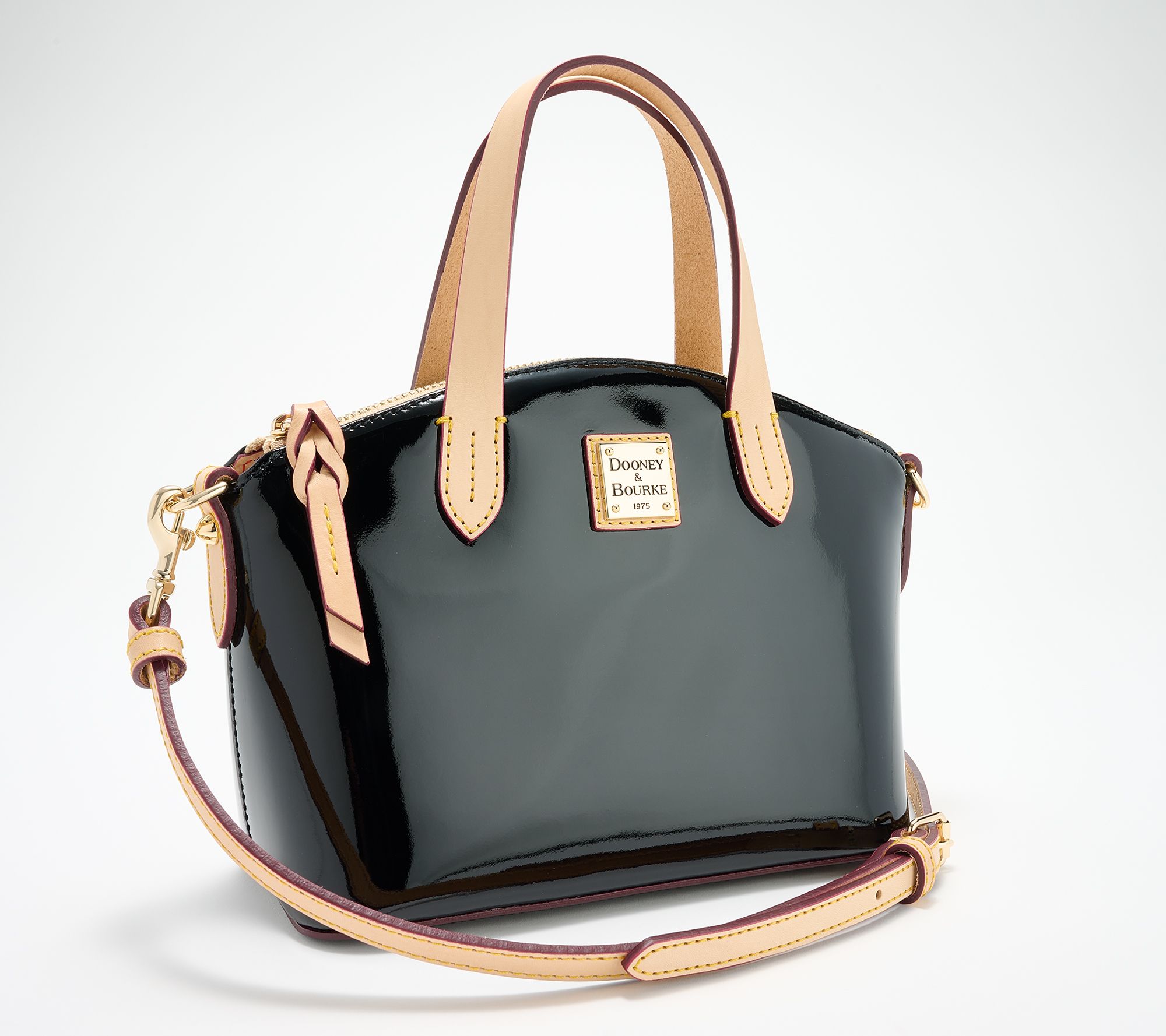 Dooney & Bourke Patent Leather Ruby Bag with Crossbody Strap