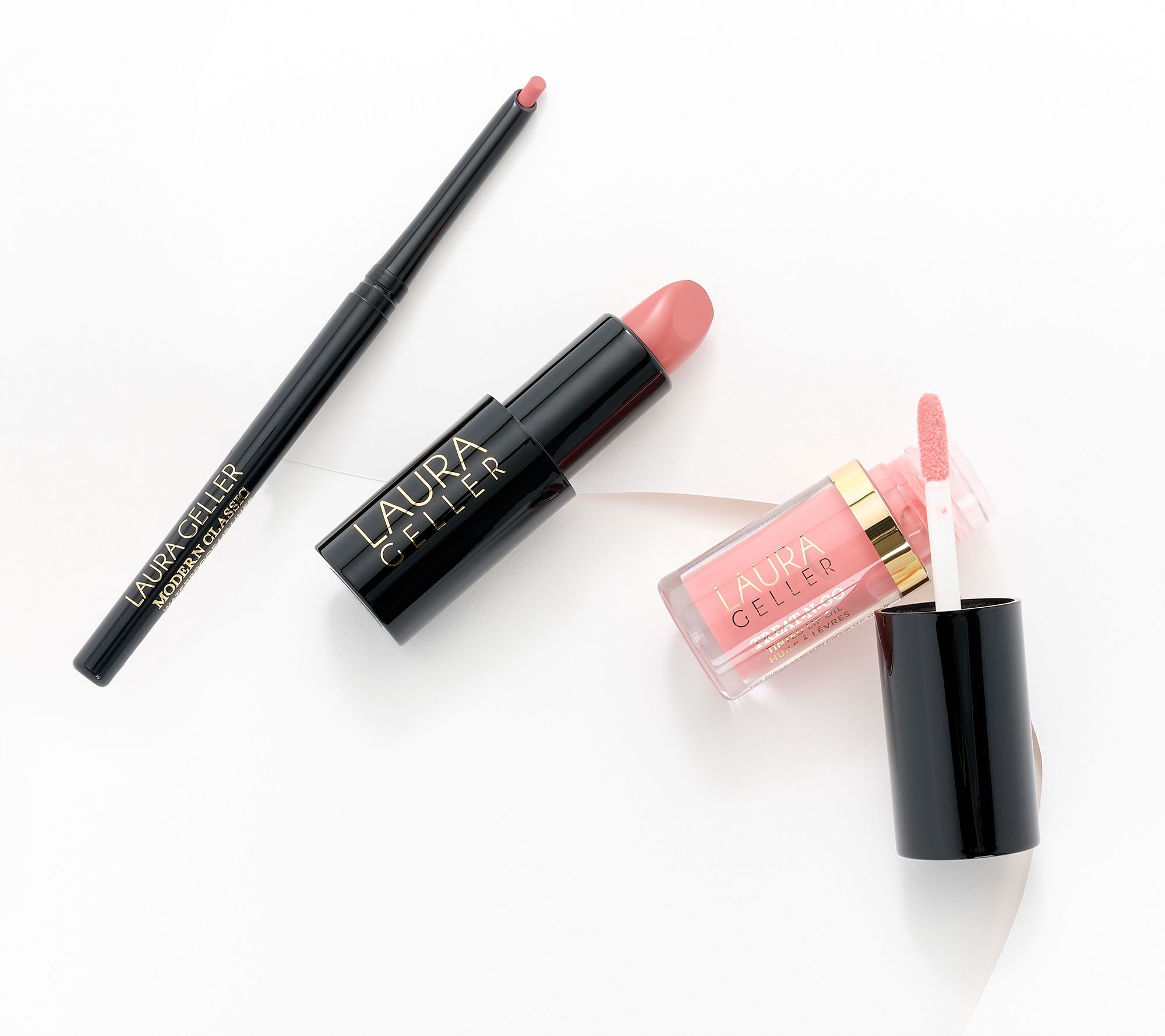 Laura Geller 3-Piece Lipstick, Liner and Lip Oil Collection