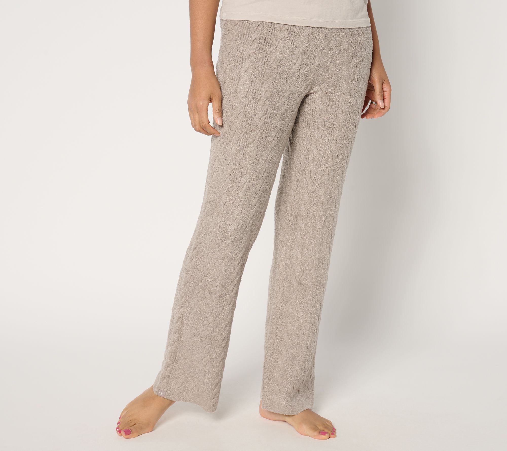 "As Is" Barefoot Dreams Petite CozyChic Lite Cable Pant