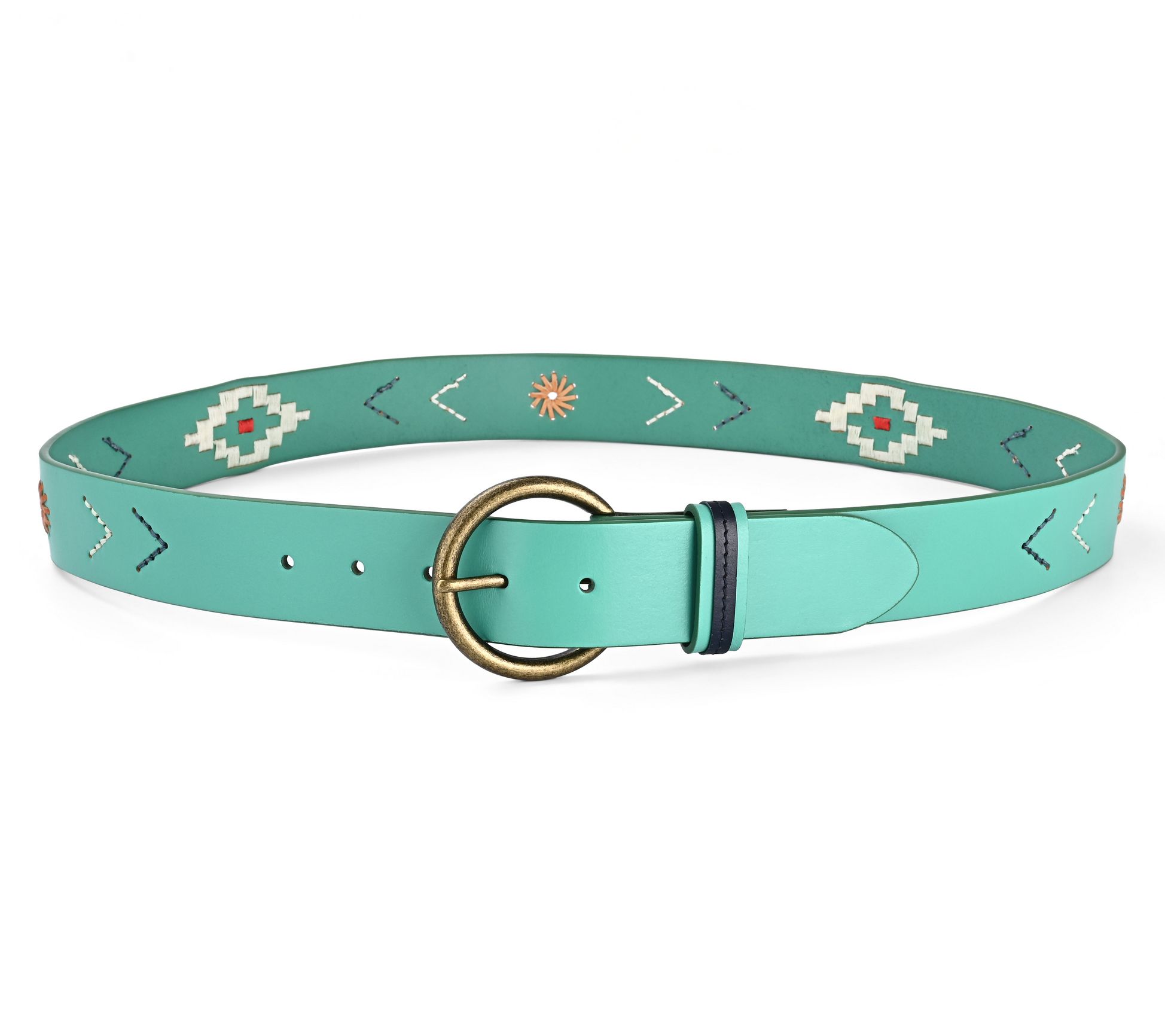 Old Trend Boho Soul Leather Belt - QVC.com