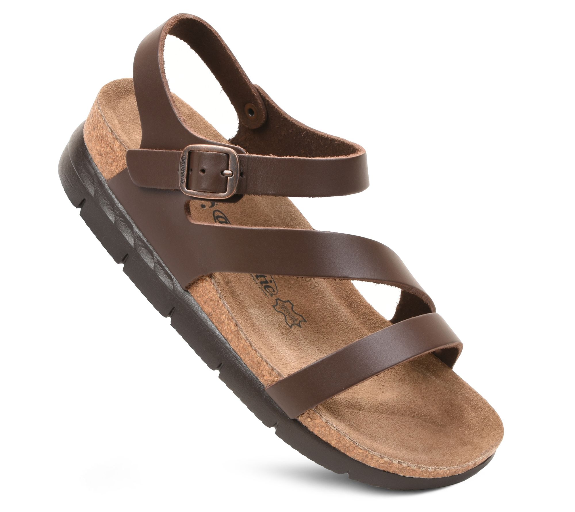 Aerothotic Ares Memory Foam Leather Platform Sandals