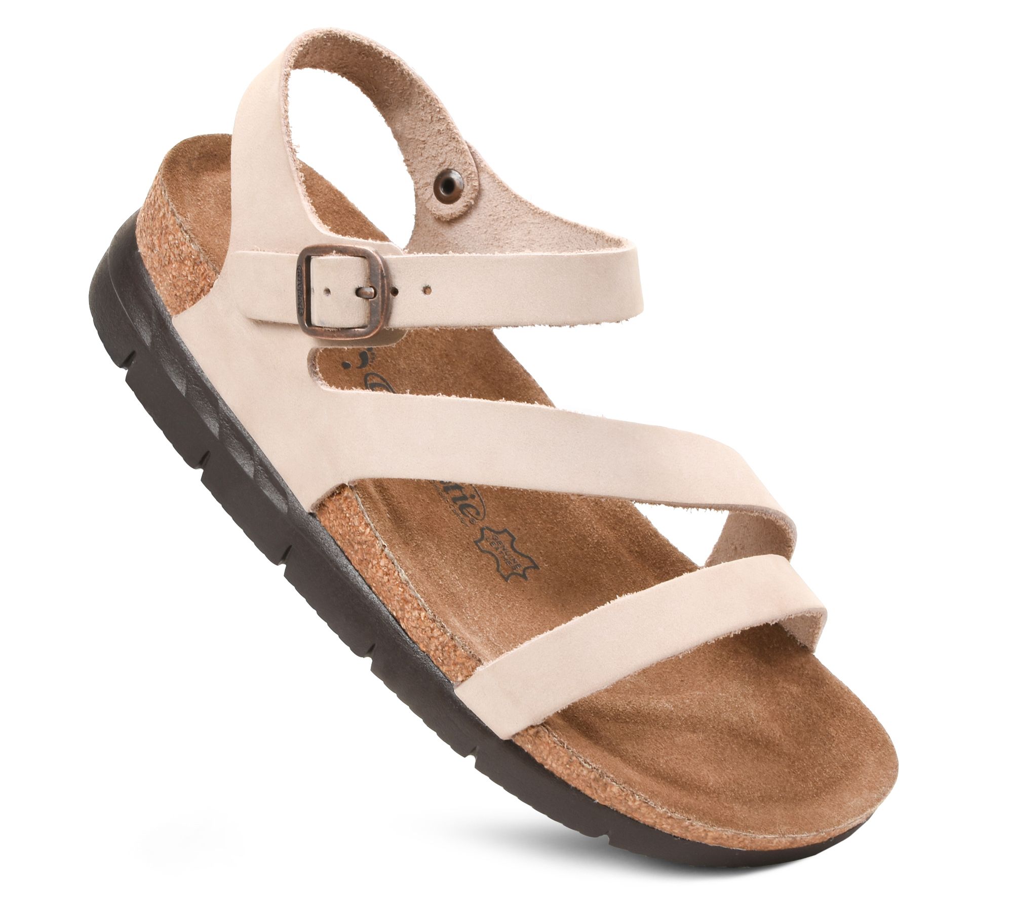 Aerothotic Ares Memory Foam Leather Platform Sandals