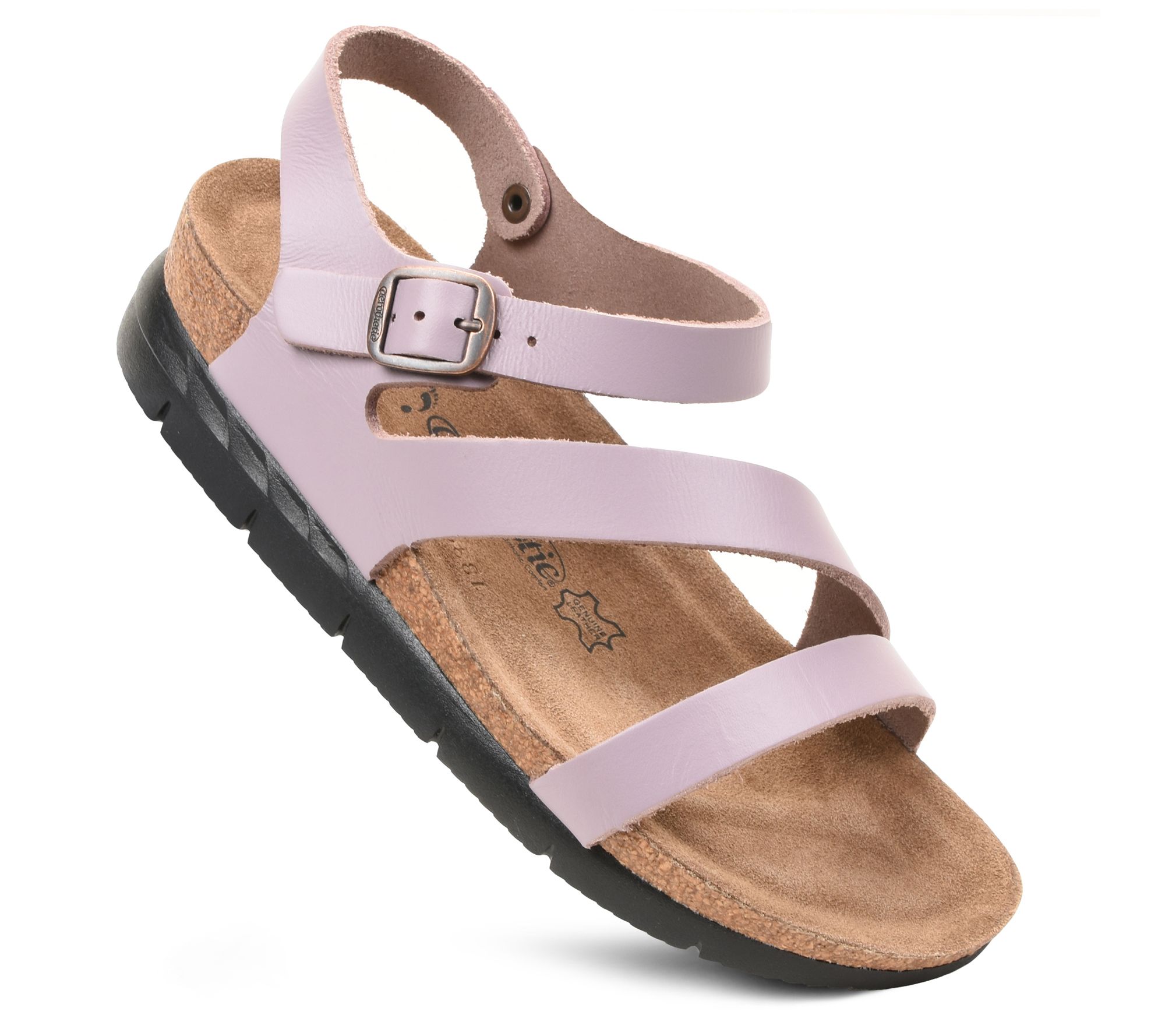 Aerothotic Ares Memory Foam Leather Platform Sandals
