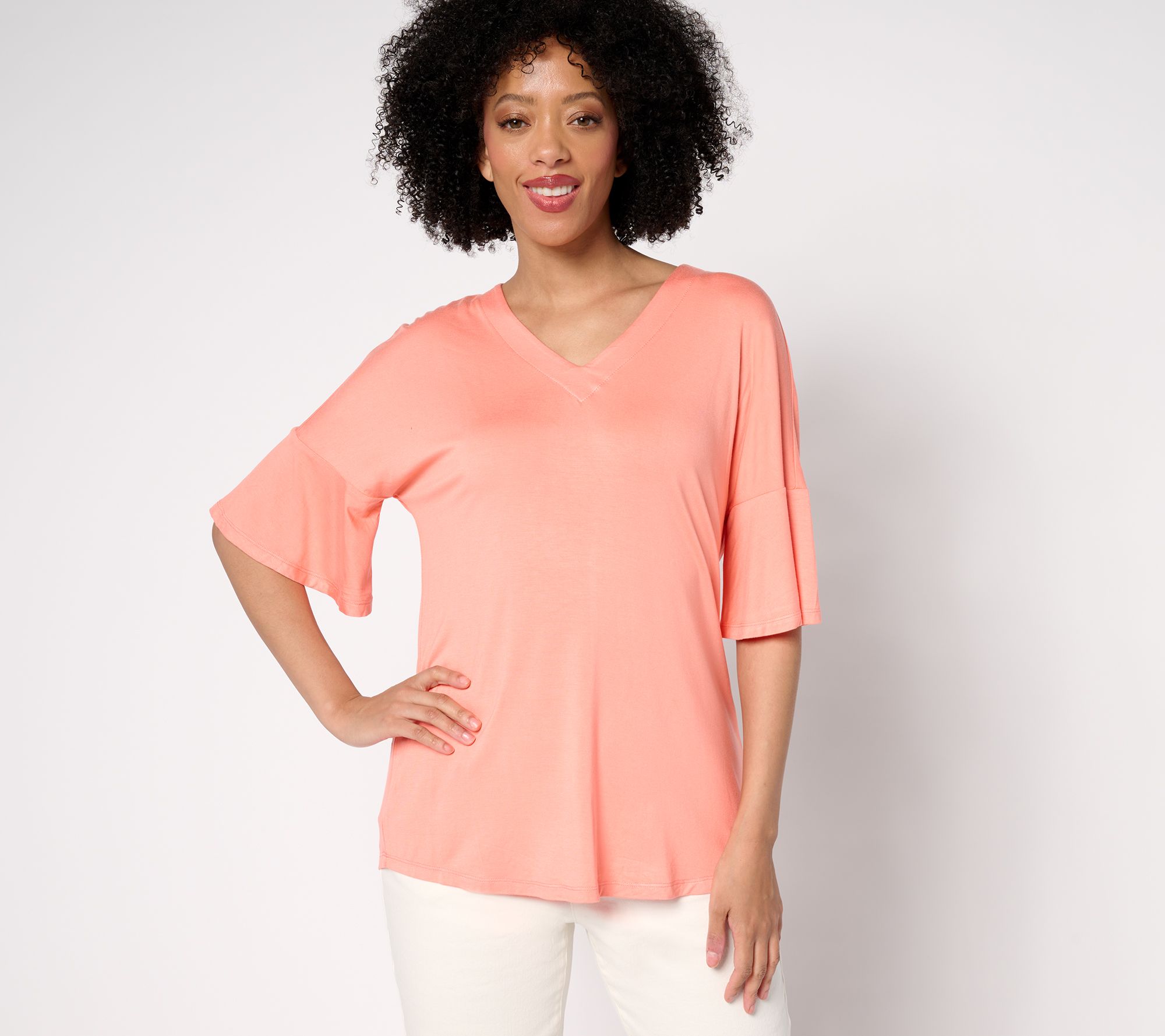 "As Is" Brandis Dress Out Loud Flutter Sleeve Top
