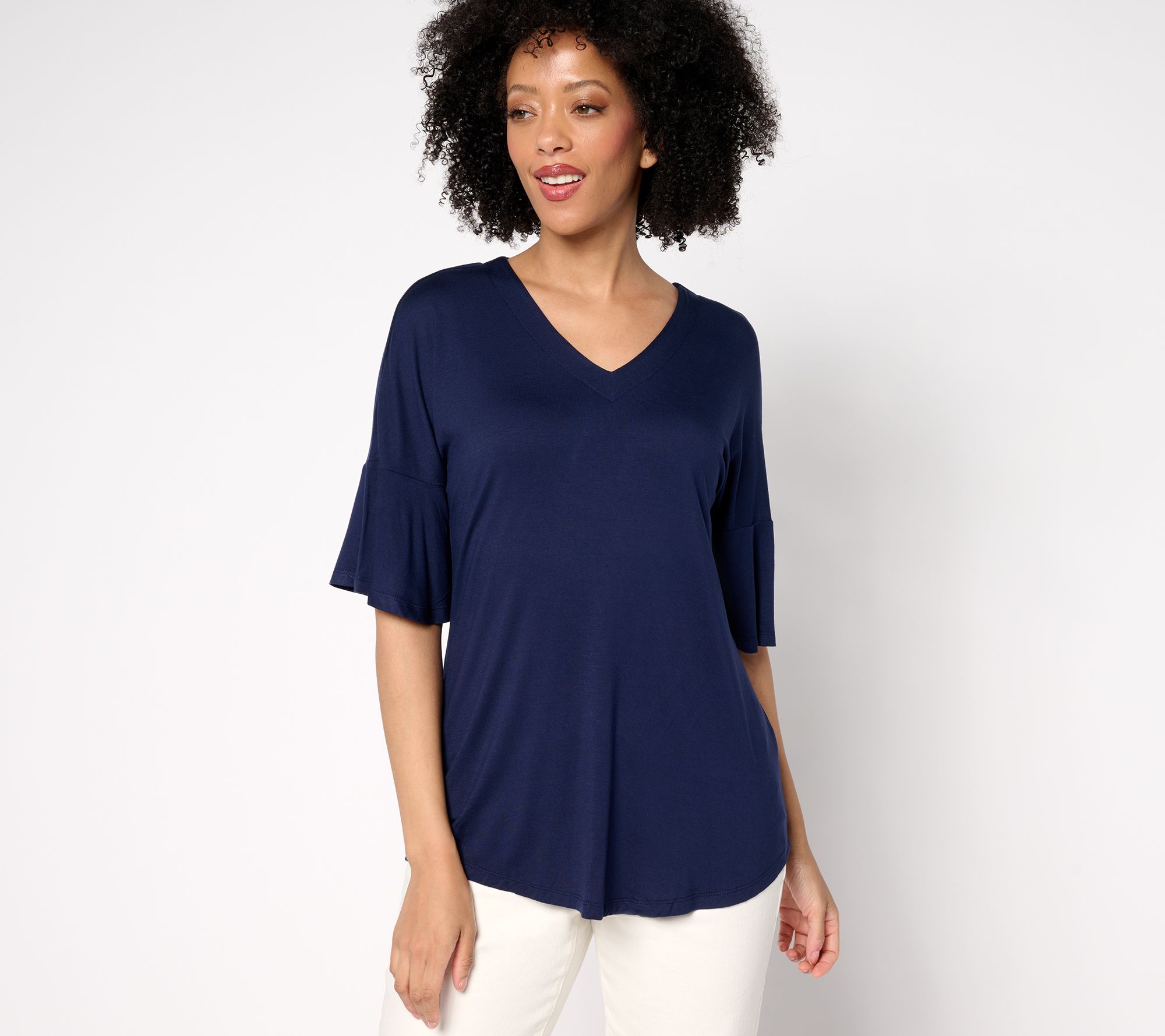 "As Is" Brandis Dress Out Loud Flutter Sleeve Top
