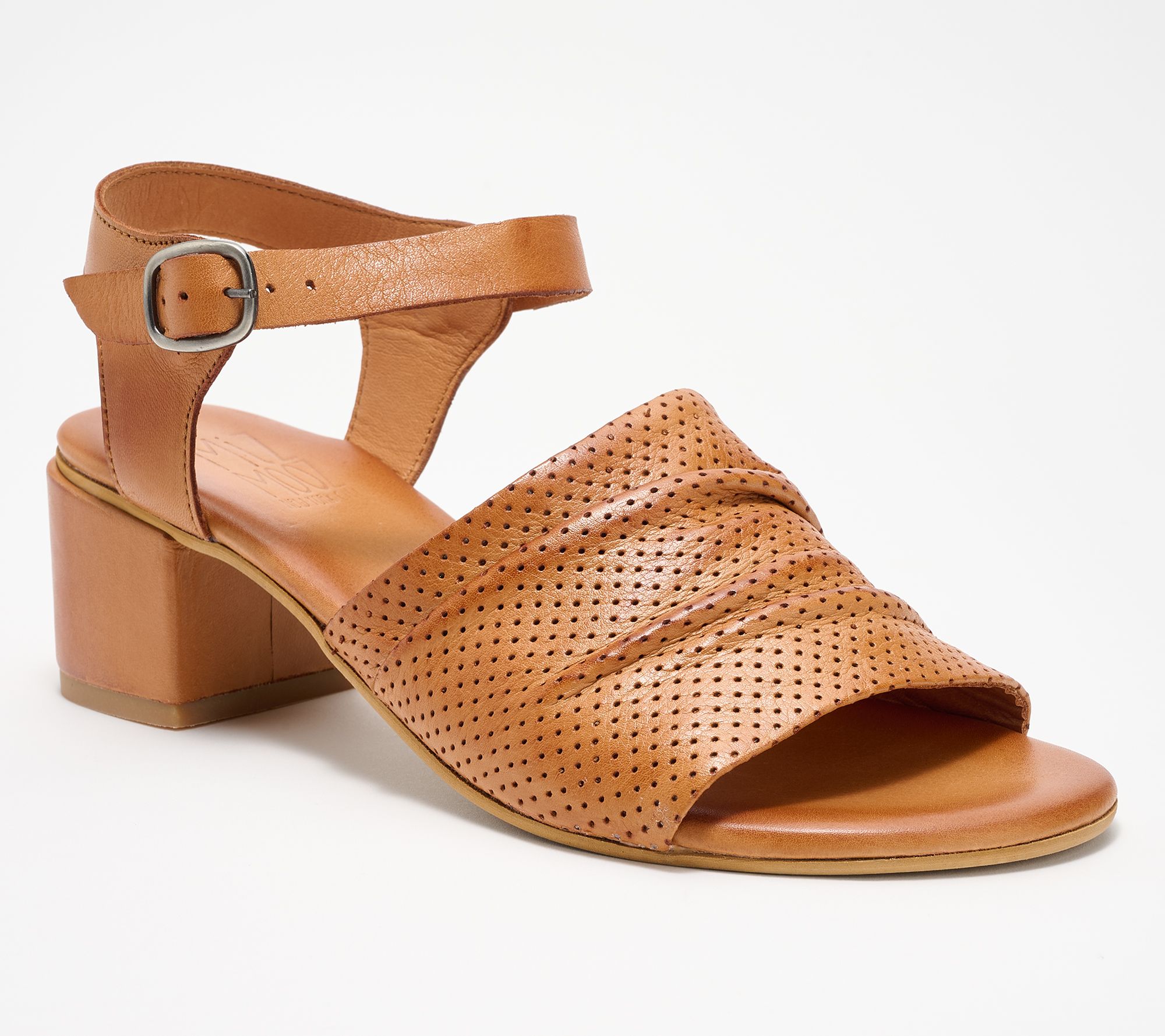"As Is" Miz Mooz Leather Ankle Strap Heeled Sandals- Rainie