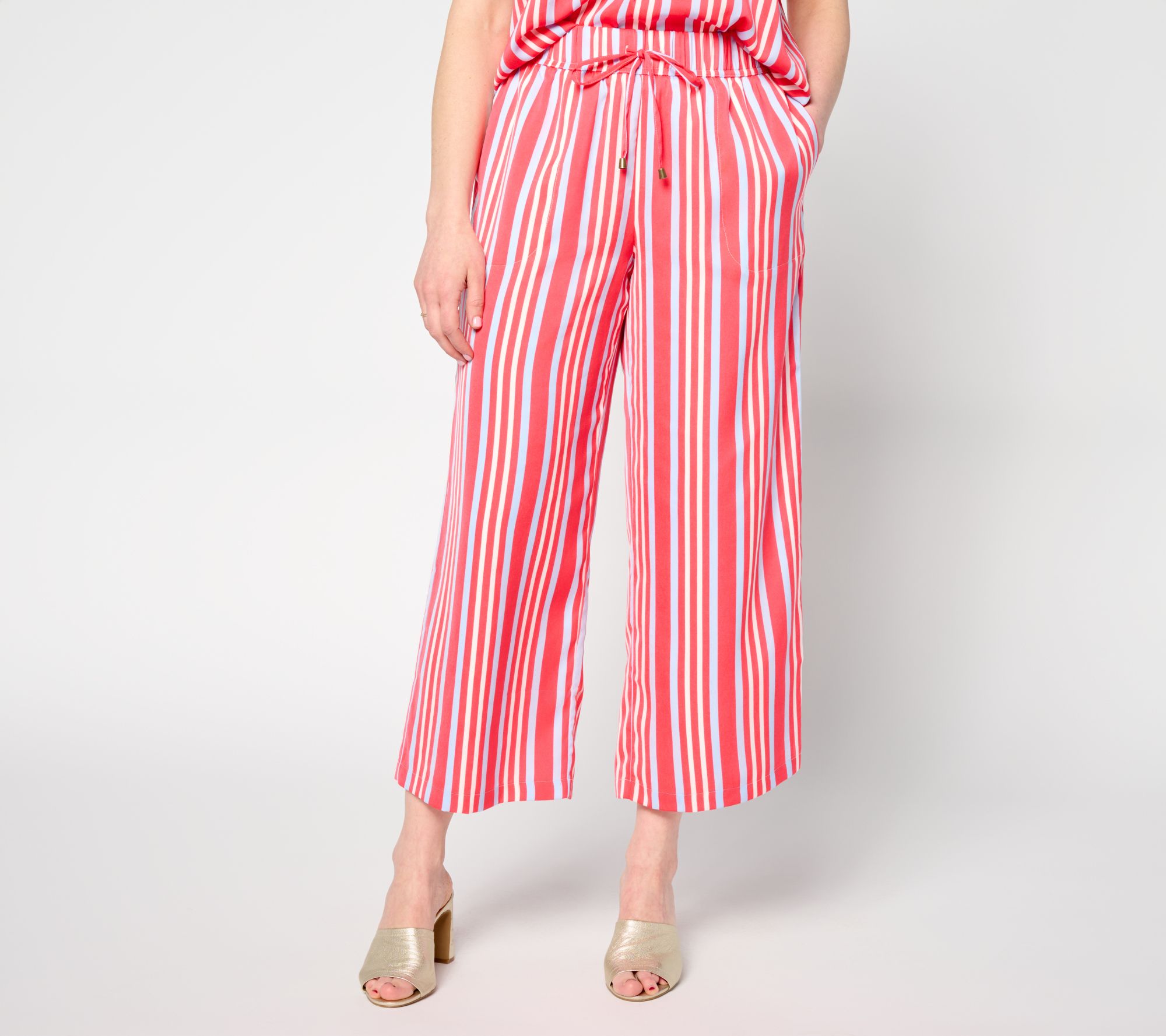 "As Is" nicole by Nicole Miller Regular Pull-On Ankle Drawstring Pant