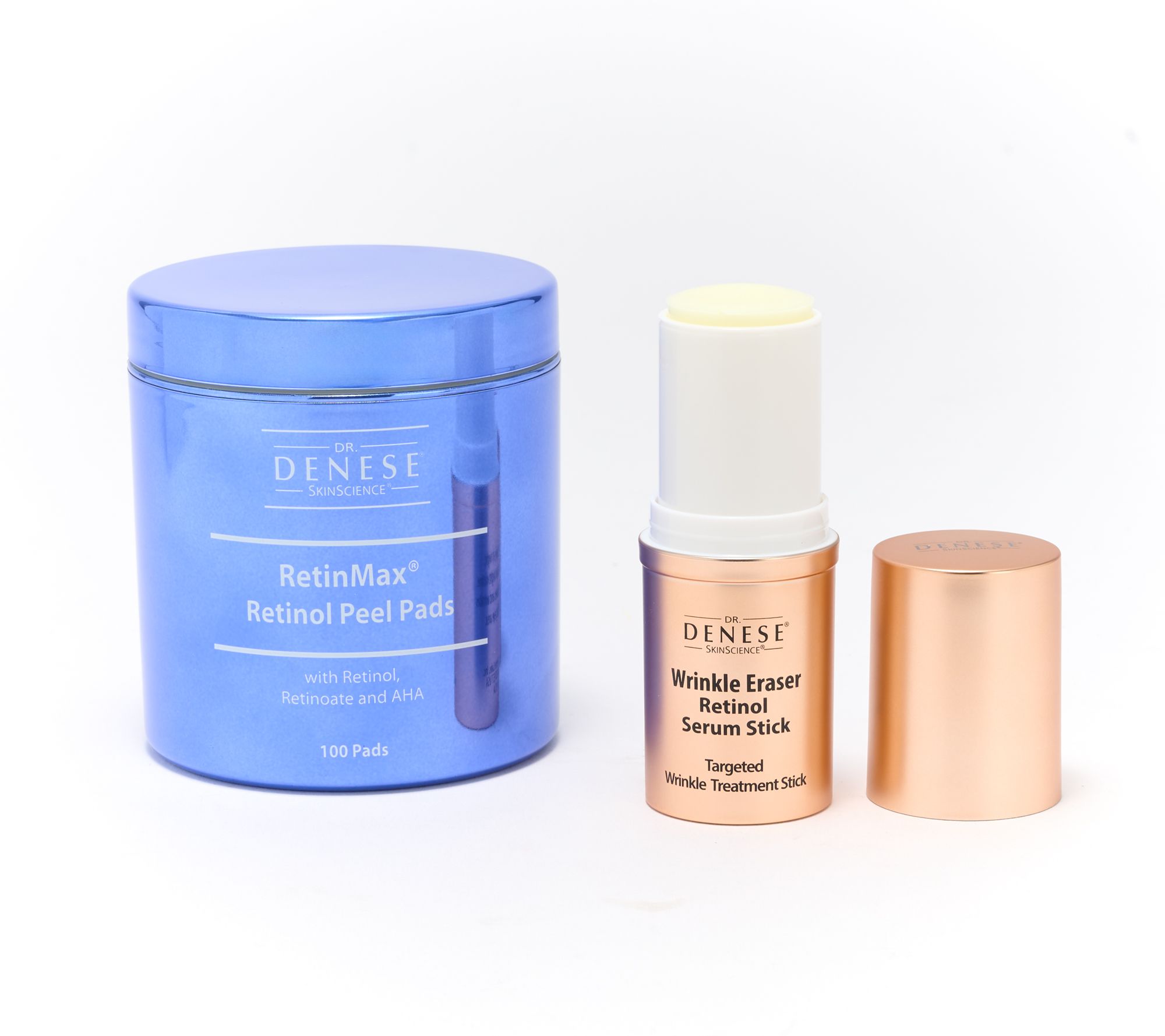 Dr. Denese RetinMax 100 ct Pads & Retinol Serum Stick Duo