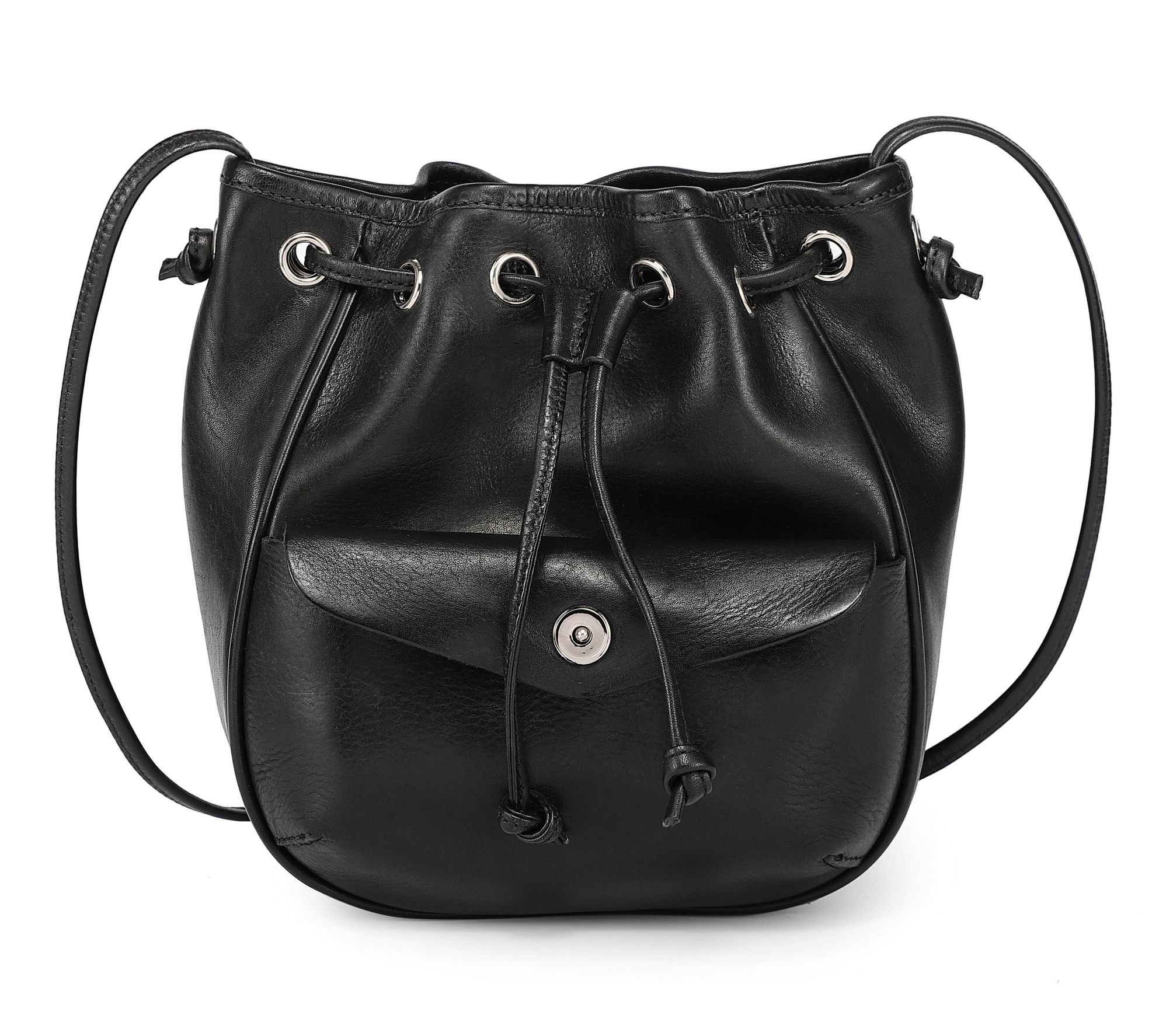 Old Trend Snapper Leather Convertible Bucket Crossbody