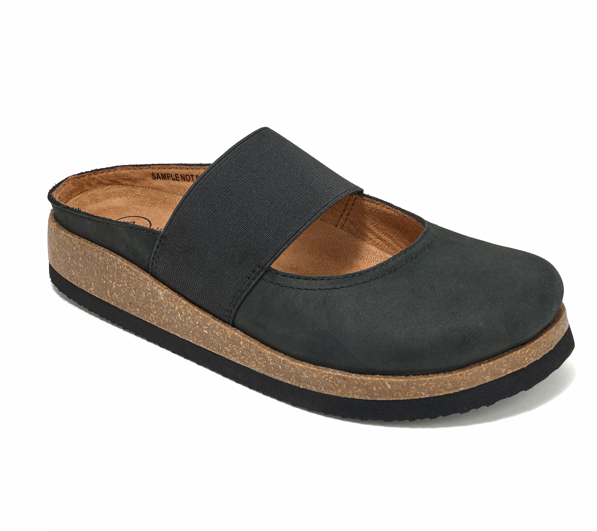White Mountain Leather Slip-On Clogs - Bassi