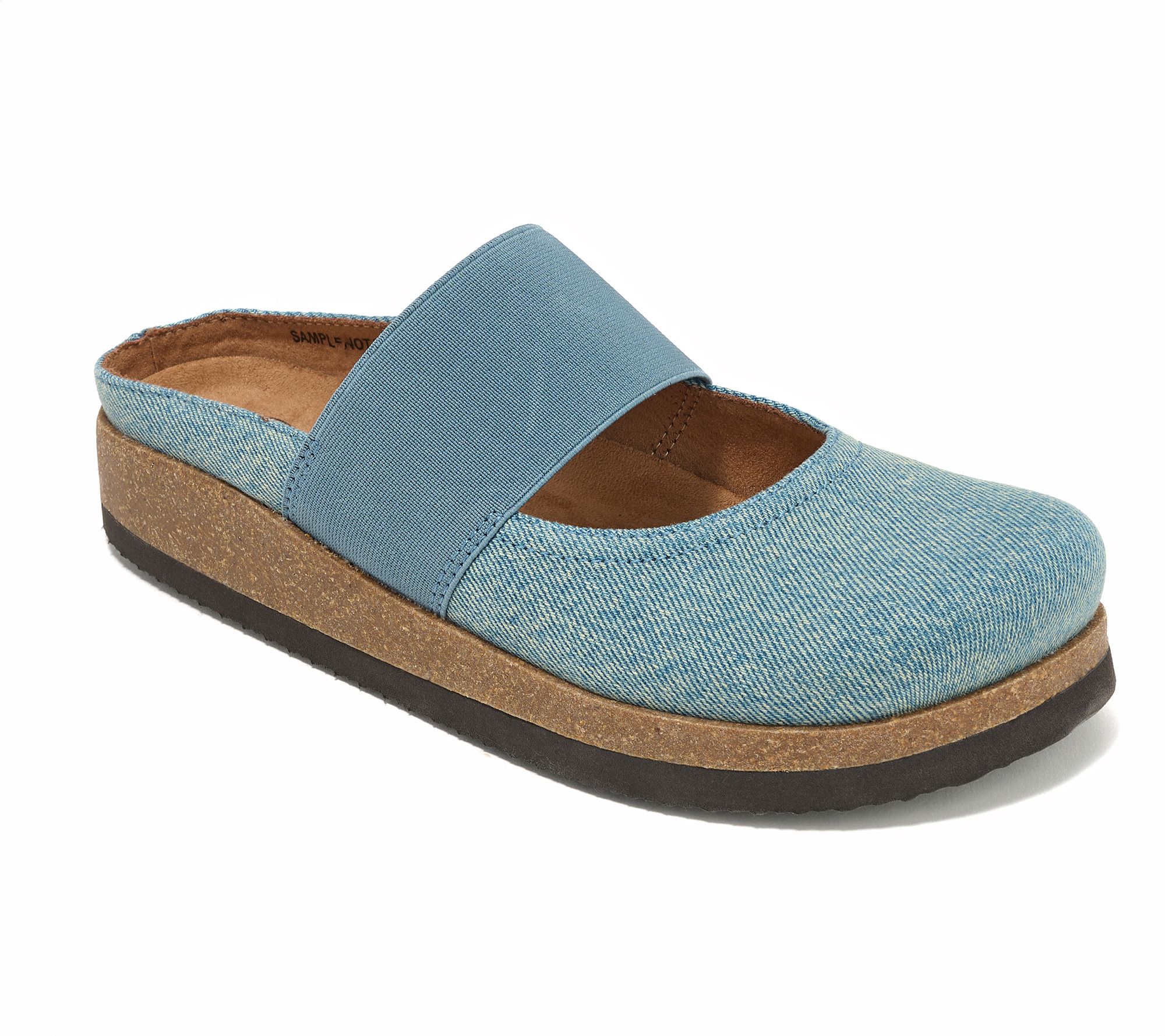 White Mountain Leather Slip-On Clogs - Bassi