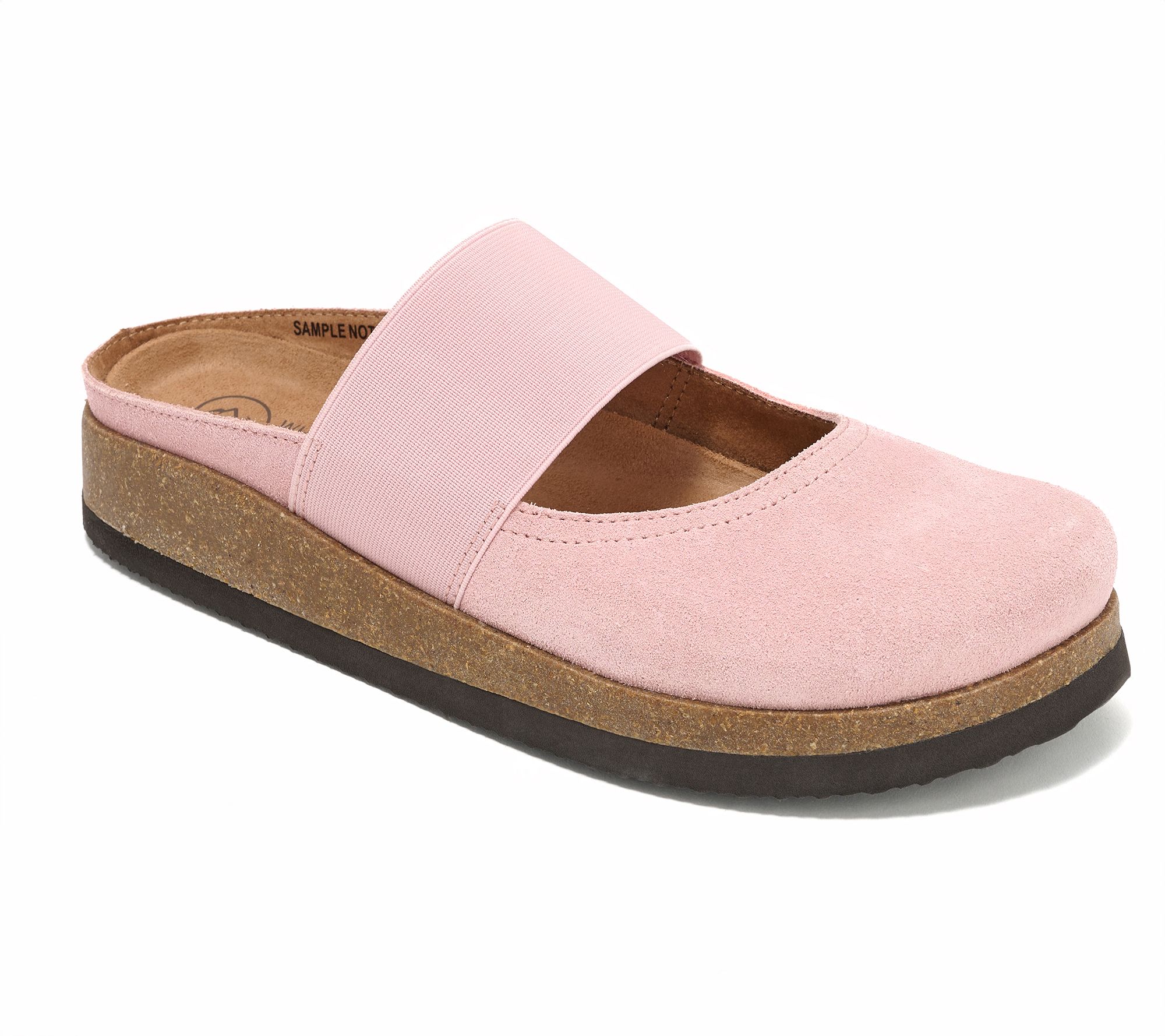 White Mountain Leather Slip-On Clogs - Bassi