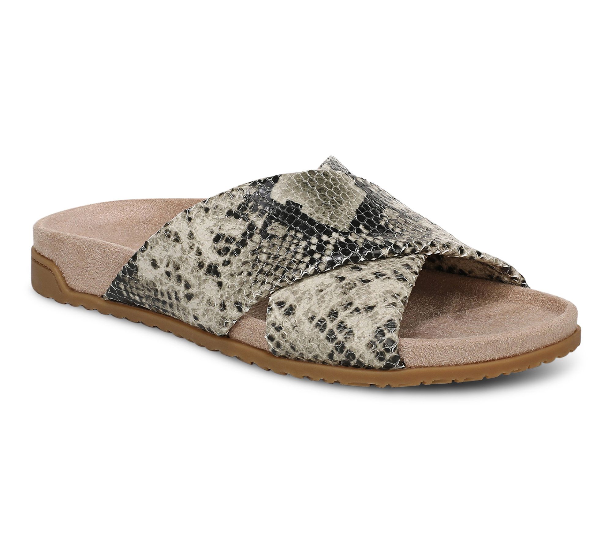 Vionic Leather Slide Sandals - Etna