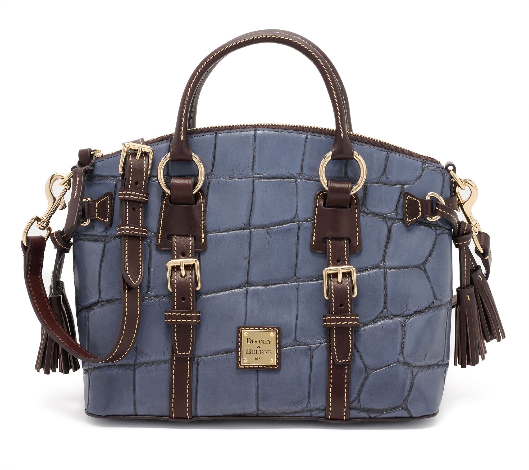 "As Is" Dooney & Bourke Denison Croc Bristol Satchel